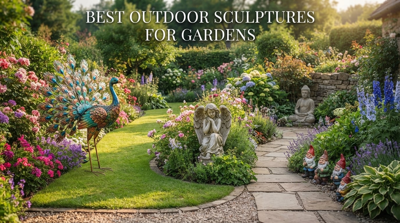 best outdoor sculptures for gardens