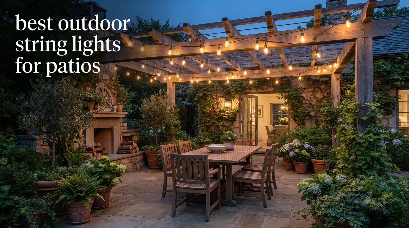 best outdoor string lights for patios
