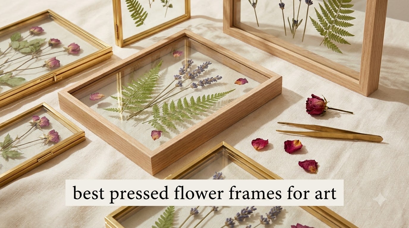 best pressed flower frames for art