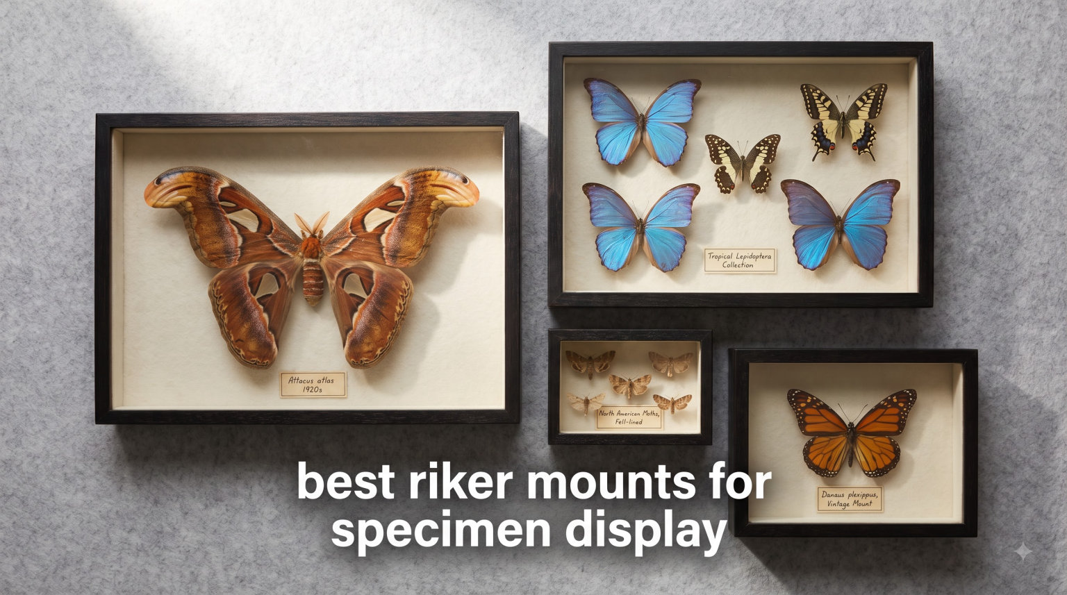 best riker mounts for specimen display
