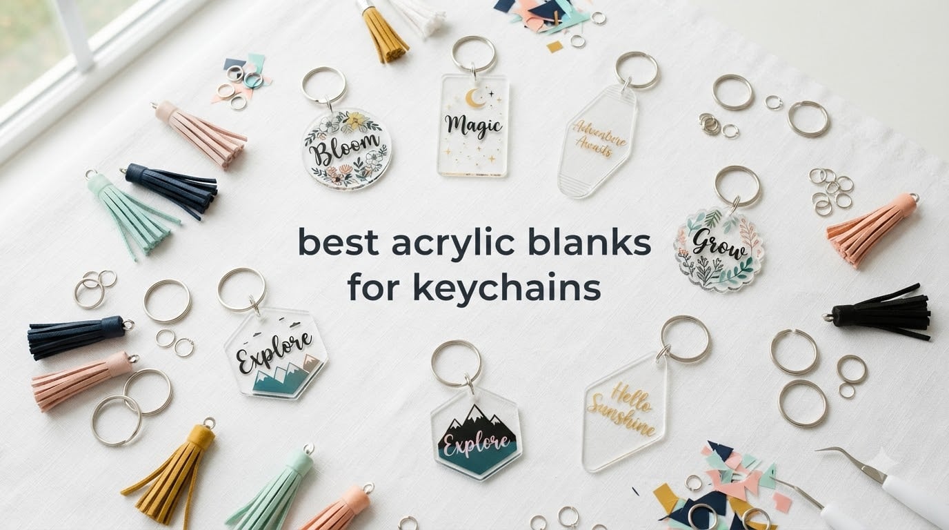 best acrylic blanks for keychains