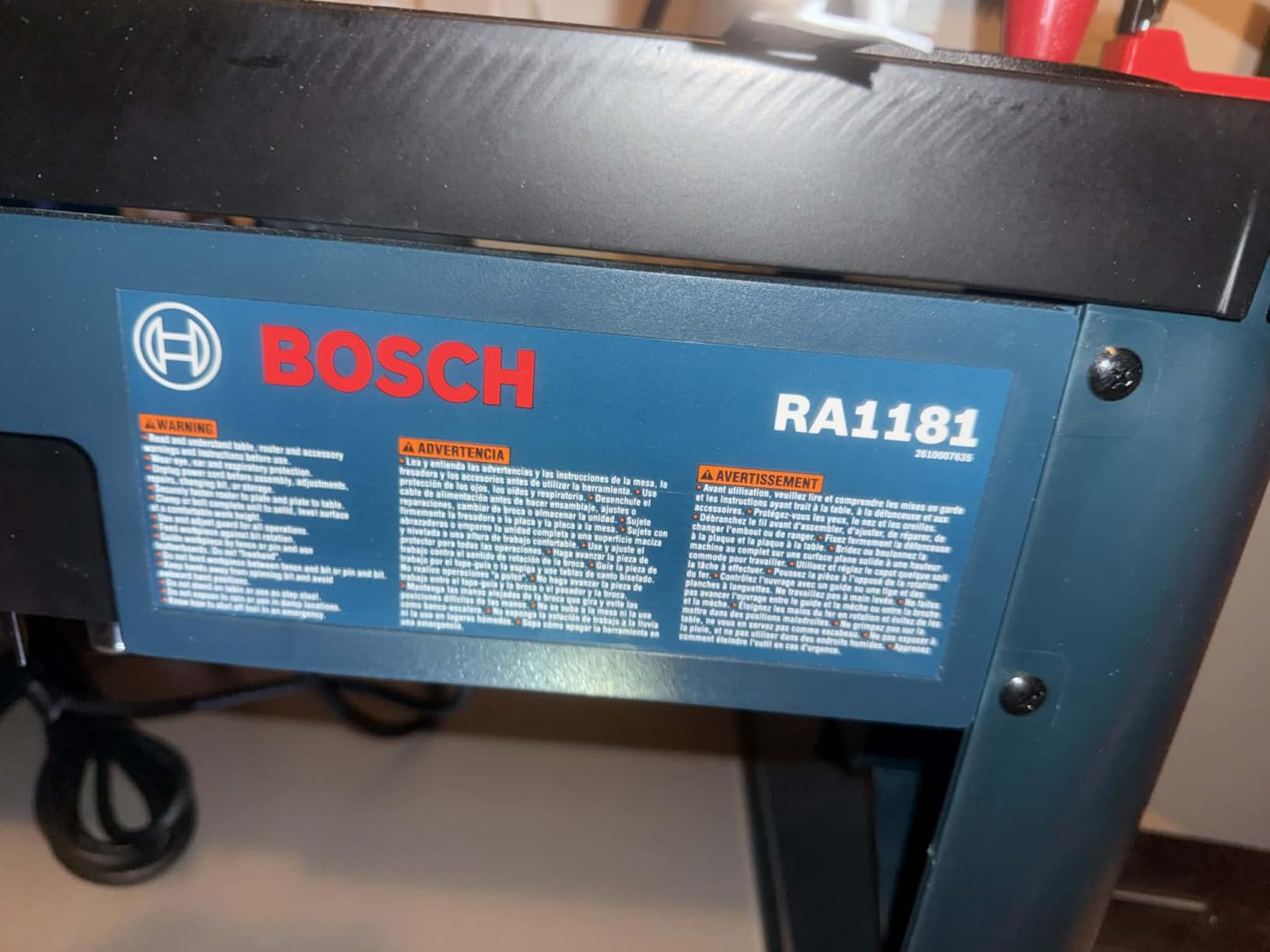 BOSCH Router 1617EVS 2.25 HP Electronic Fixed-Base Woodworking Router | 12 Amp motor, 8,000-25,000 RPM, microfine depth adjustment, Constant Response circuitry, above-table bit-height adjustment customer photo 2