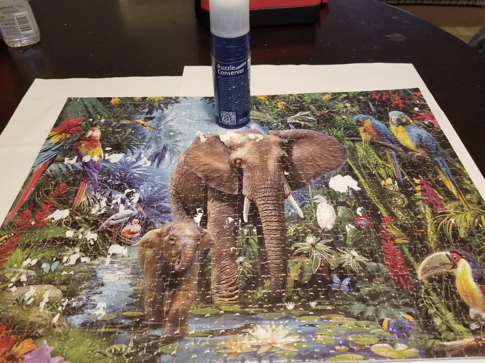 Ravensburger Puzzle Conserver 17954 - Premium Puzzle Glue | Enhanced Glossy Finish | Perfect for 500-1000 Piece Puzzles | Ideal Puzzle Accessory customer photo 1