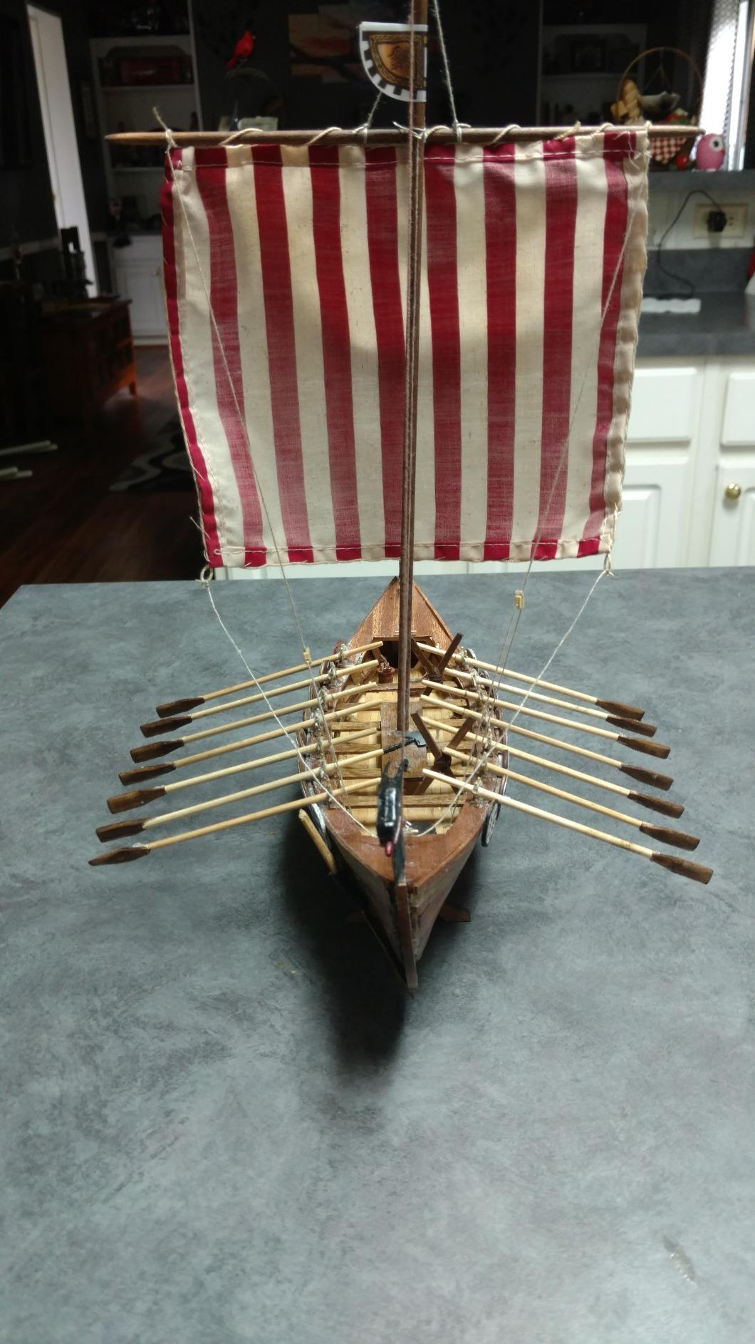 Artesanía Latina - Wooden Ship Model Kit - Nordic Sailboat, Drakkar Viking - Model 19001N, 1:75 Scale - Models to Assemble - Initiation Level customer photo 1