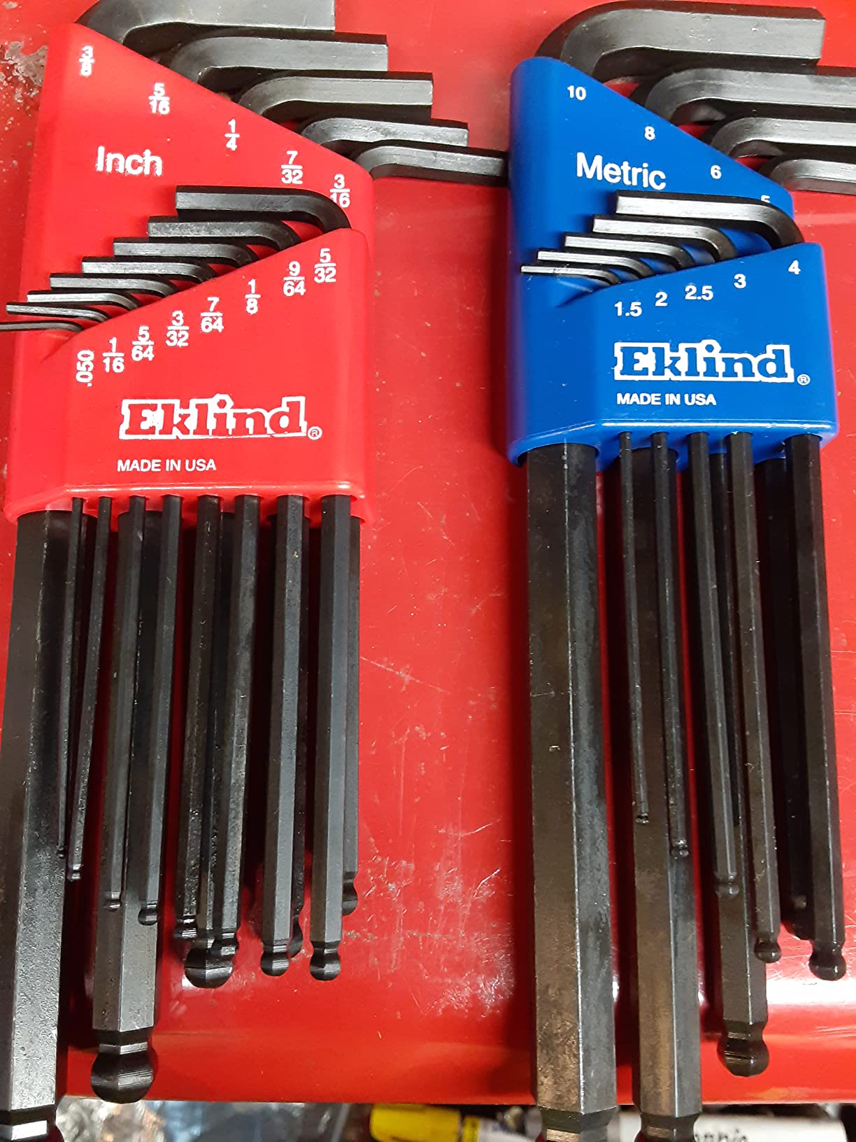 Eklind 13222 Ball-Hex L-Key allen wrench Combo- Inch / MM (2 sets 22pc), 22-piece set customer photo 2