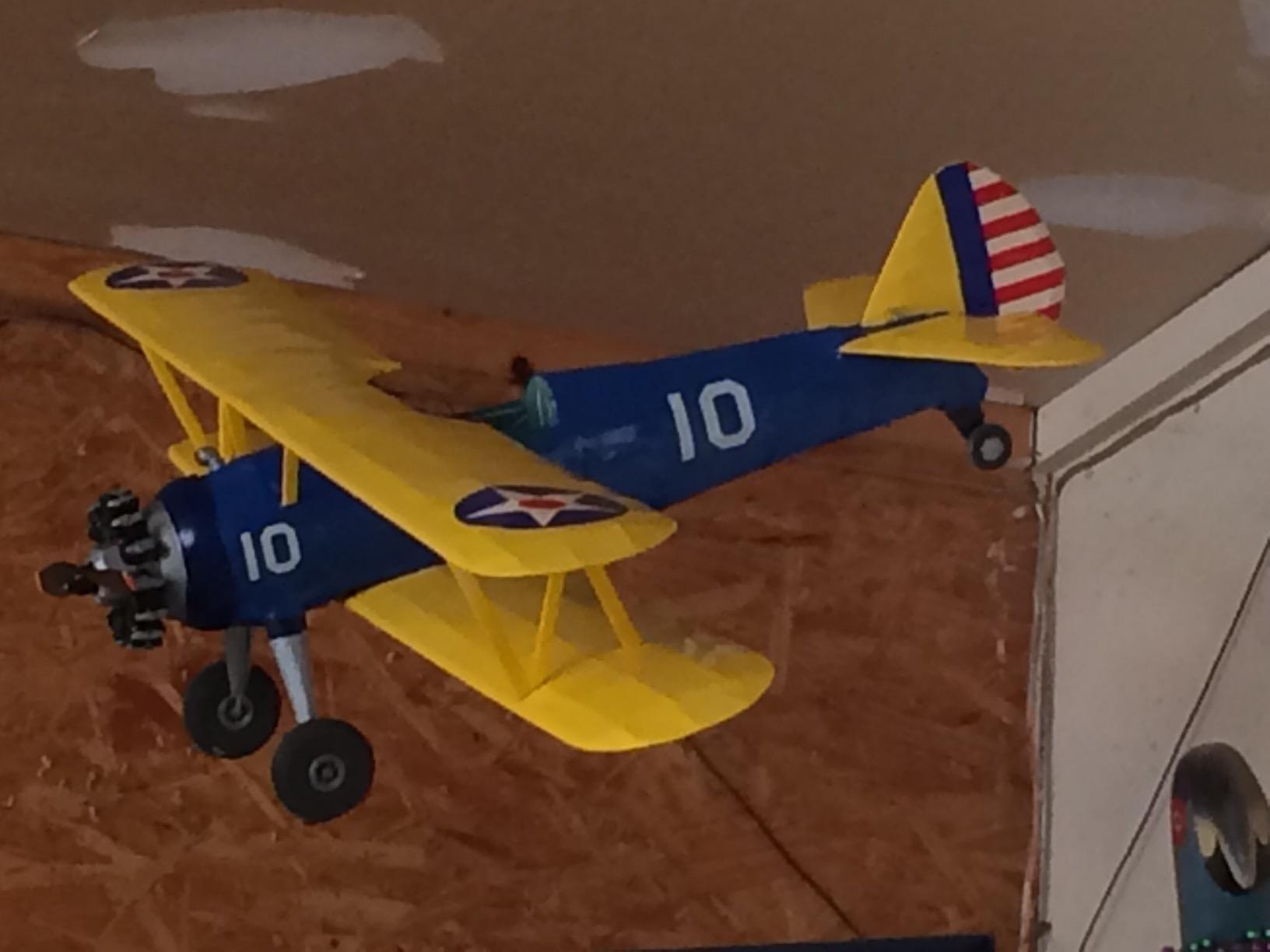 Guillow's Stearman PT-17 Model Kit, Navy PT-17 Biplane, 28-in Wingspan customer photo 2