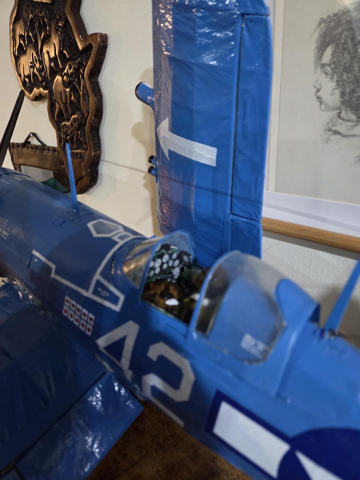 Guillow's Vought F4U-4 Corsair Model Kit, Navy customer photo 1