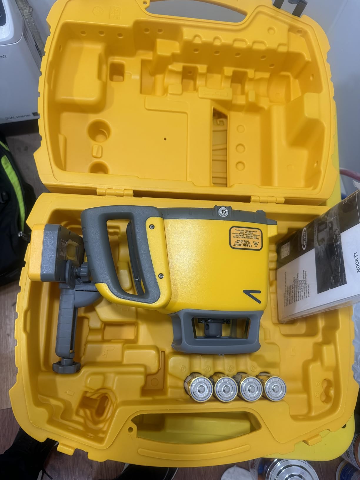 Spectra Precision LL300N-1 Self Leveling Rotary Laser Kit with Tripod, GR151 Professional - System Case - Grade Rod (Tenths) HL450 Receiver and Alkaline Batteries - Rugged IP66 Job-Site Performance customer photo 2