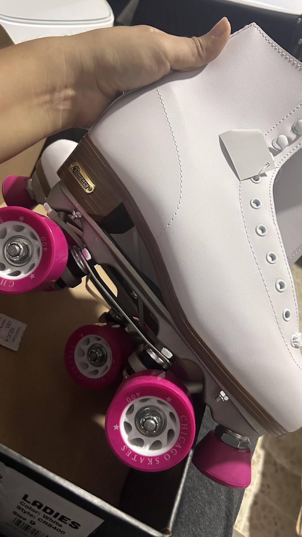 Chicago Skates Classic Quad Roller Skates for Women & Men - Durable & Top Performance, Adjustable High-Top Boots for Safe Indoor/Outdoor Roller Derby, 60mm PU Wheels & Semi-Precision Bearings customer photo 2