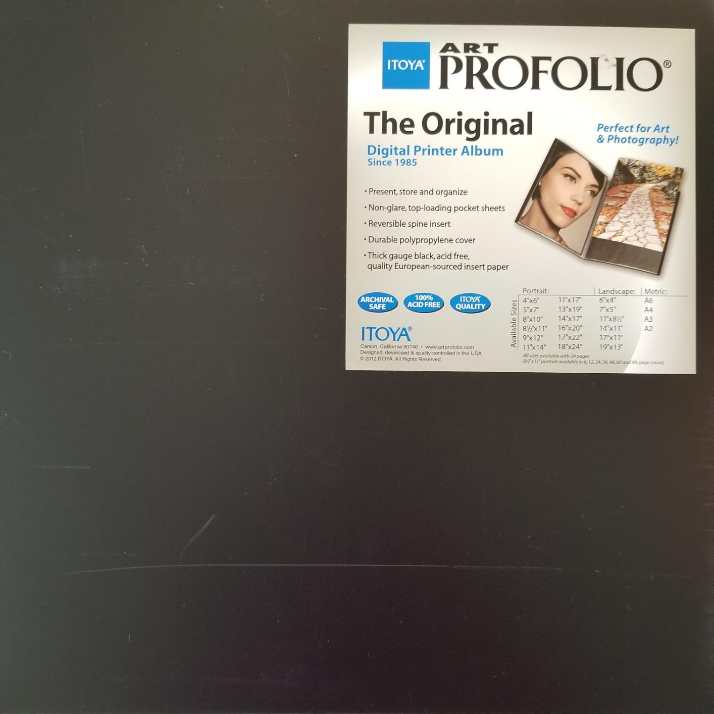 PROFOLIO 14x17 Acid-Neutral Art Portfolio with Customizable Cover, Black, 24 Two-Sided Clear Sleeves customer photo 2