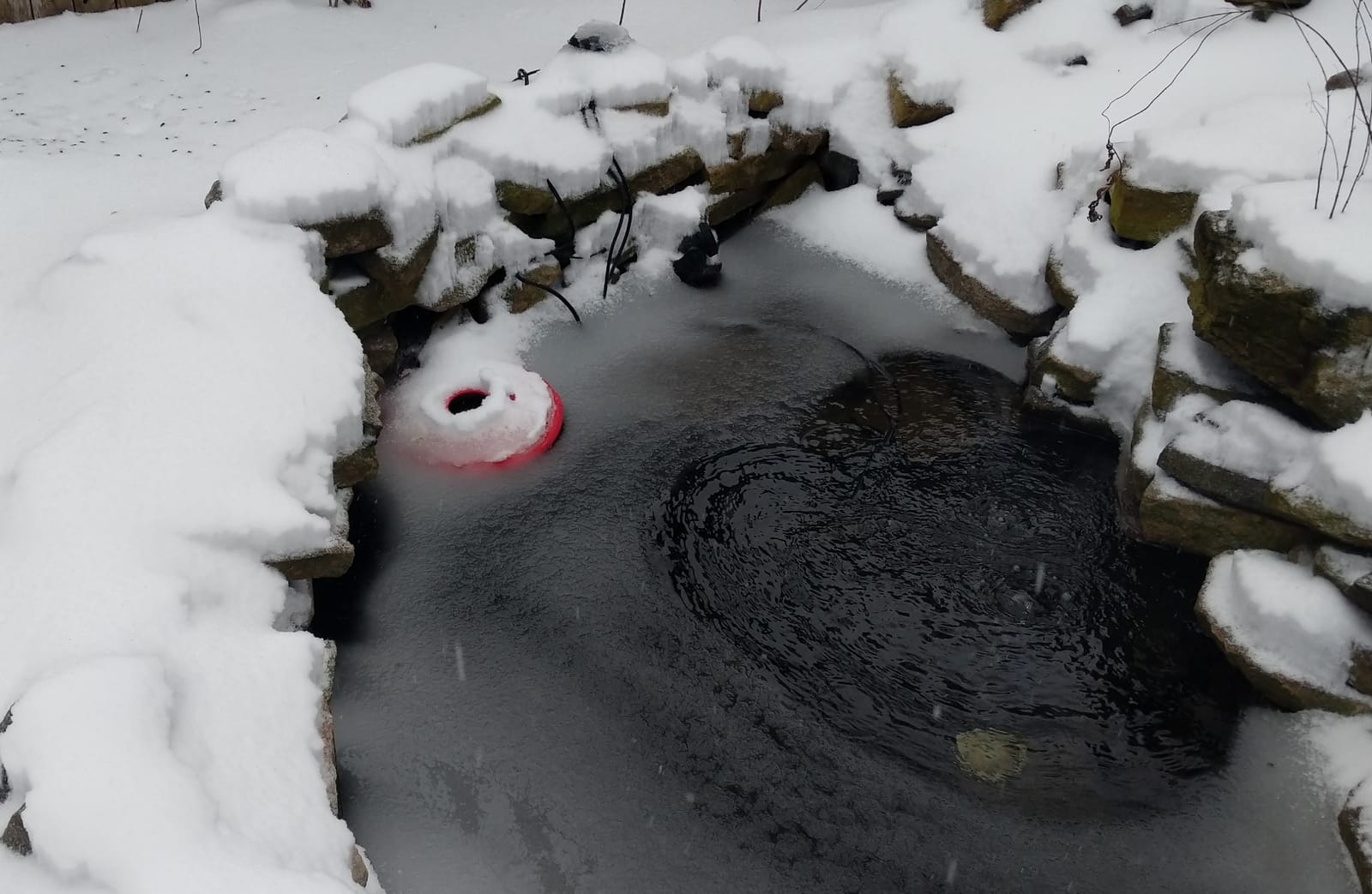 Danner Manufacturing, Inc., Pondmaster Pond De-icer, Red, 02175 | Fixed Thermostatic Control Reduces Heating Time & Saves Electricity customer photo 2