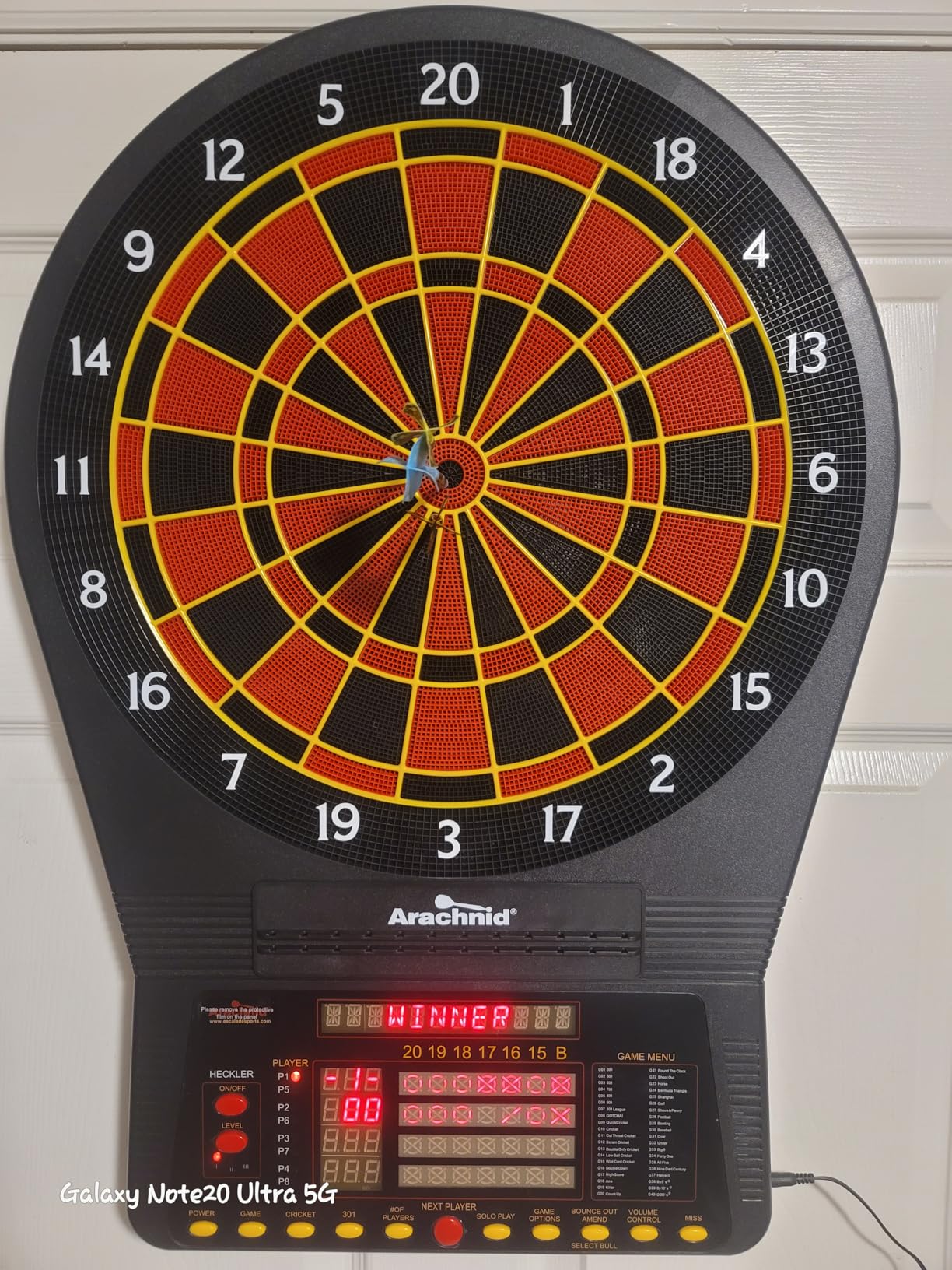 Arachnid Cricket Pro Tournament-Quality Electronic Dartboard up to 40 Games and 315 Variations (Including Popular Cricket Modes) customer photo 1