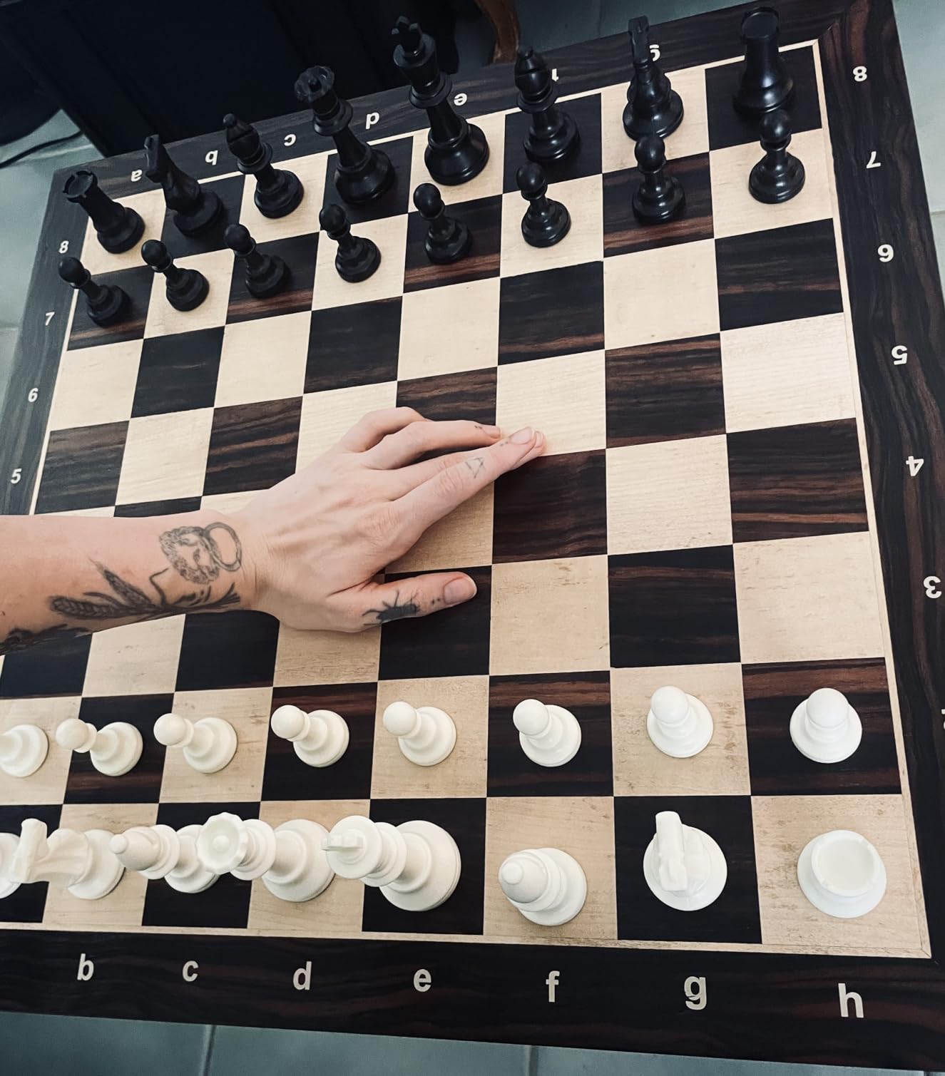 Staunton Tournament Chess Pieces, Triple Weighted with 3.75