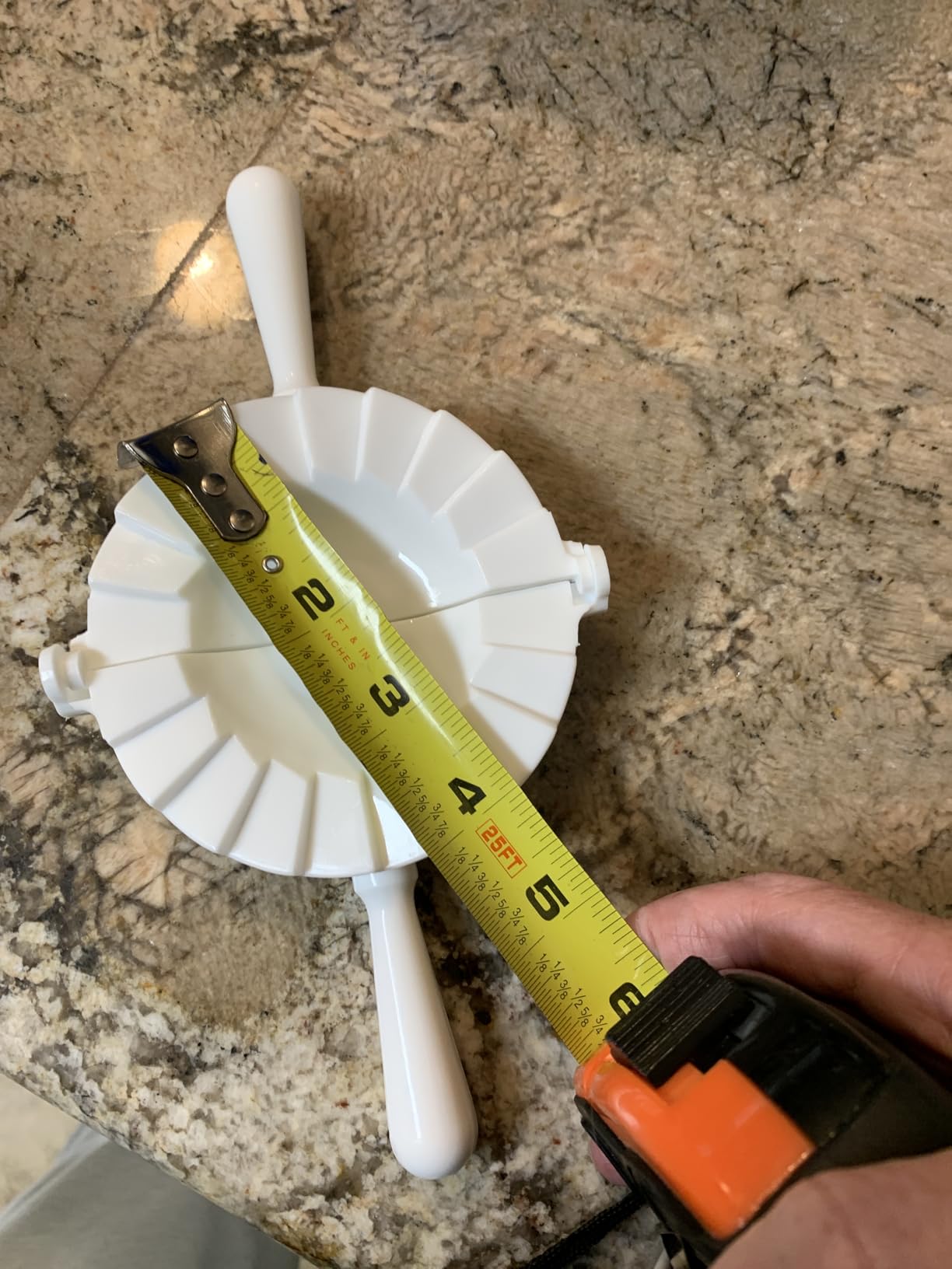 Helen's Asian Kitchen Dumpling Press, 4-Inch, Cuts And Seals Dumplings, Potstickers, Pierogi, Empanadas, And Turnovers customer photo 1