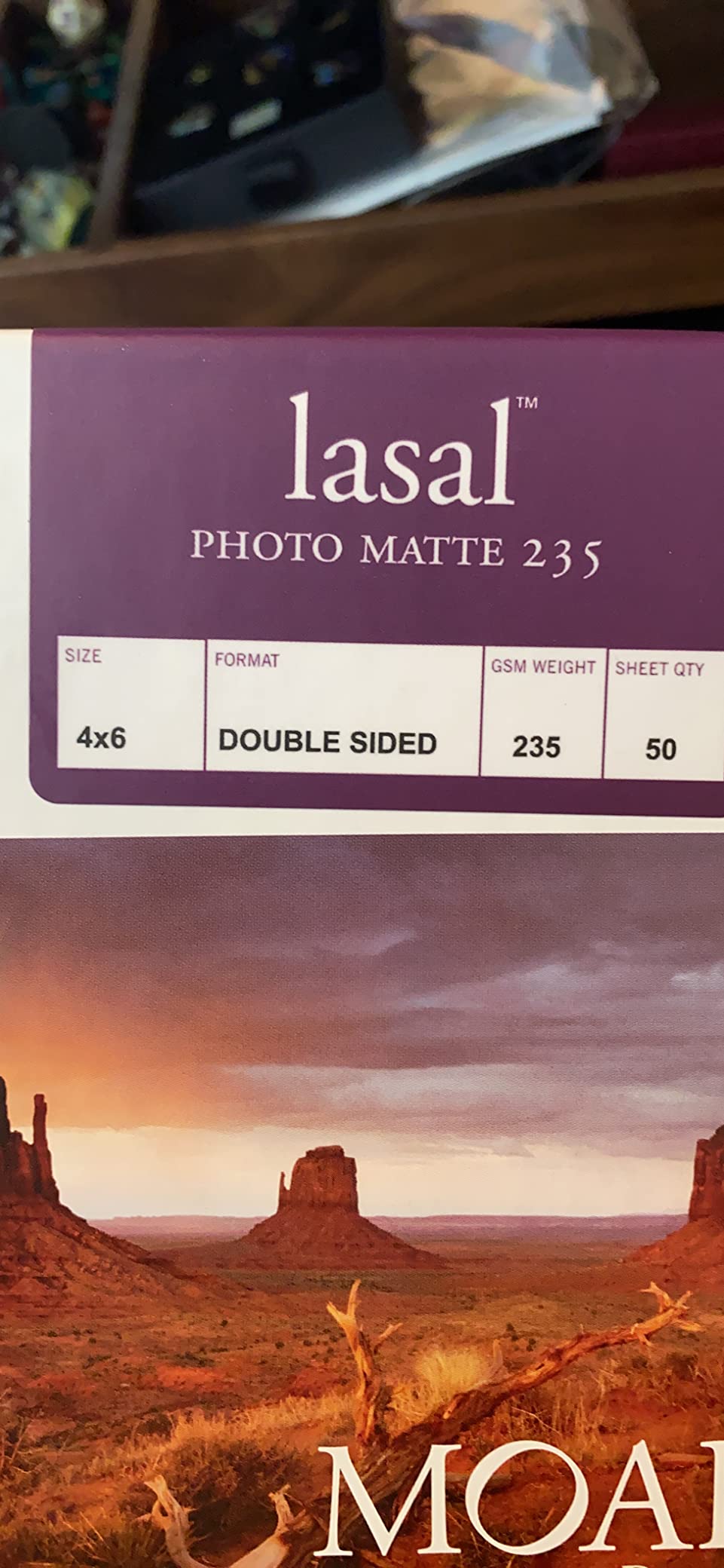 Moab Lasal Photo Matte 235 Fine Art Archival Inkjet Paper, 2-Sided Ultra-Smooth Bright White, Medium Weight 235gsm, 5 x 7 inches, 50 Sheets customer photo 1