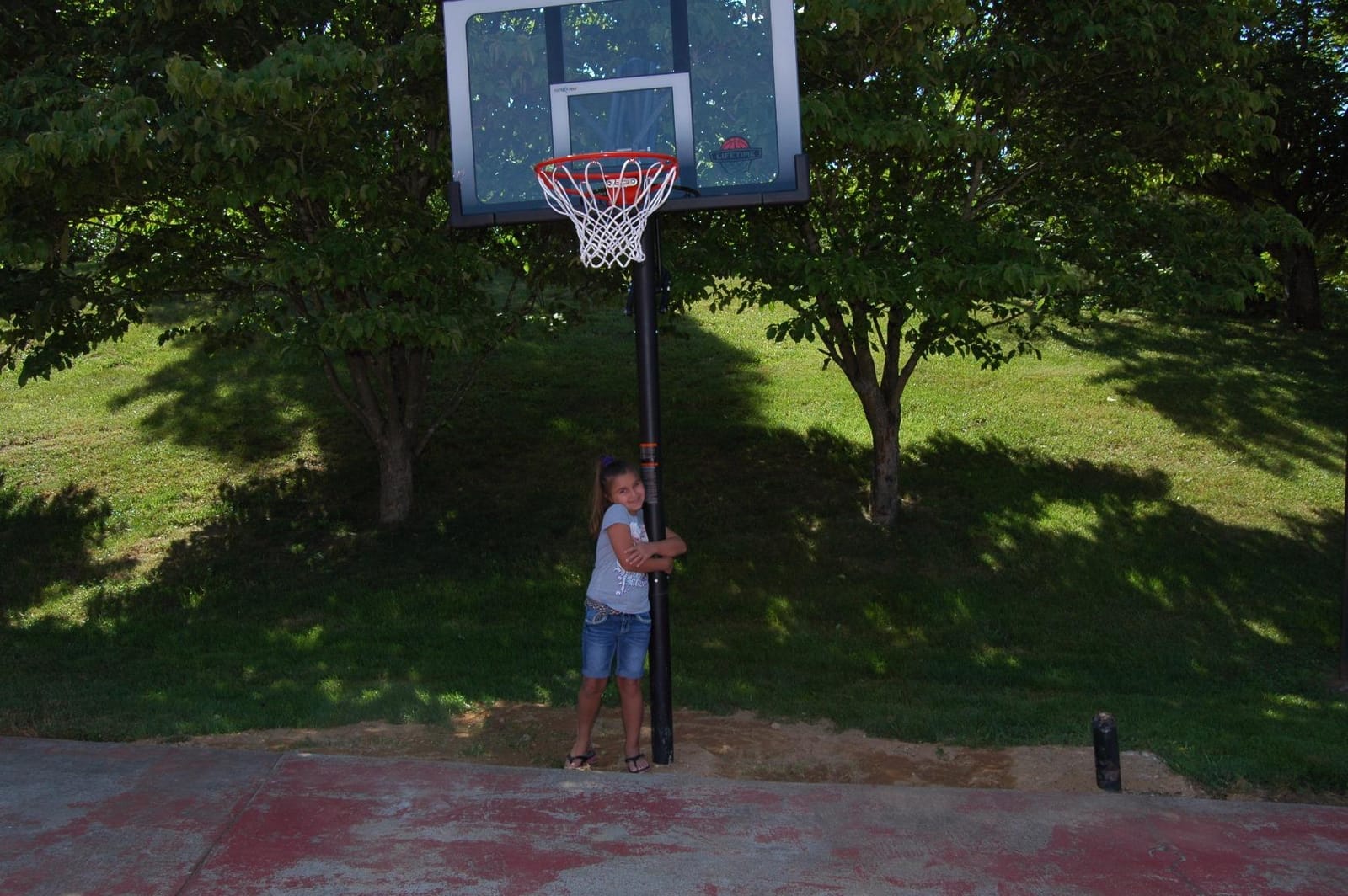 Lifetime 71281 In Ground Power Lift Basketball System, 52 Inch Shatterproof Backboard customer photo 1
