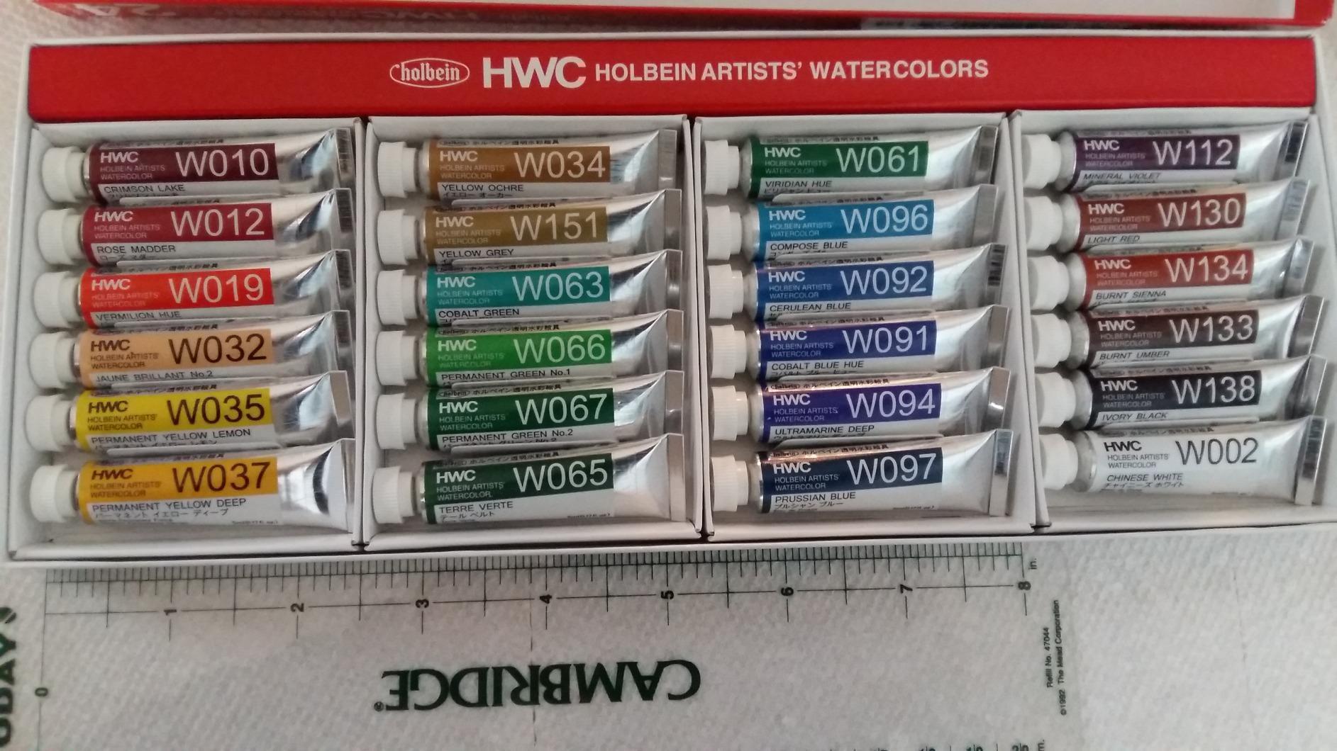 Holbein Artist's Watercolors Set of 24 5ml Tubes W405 customer photo 2