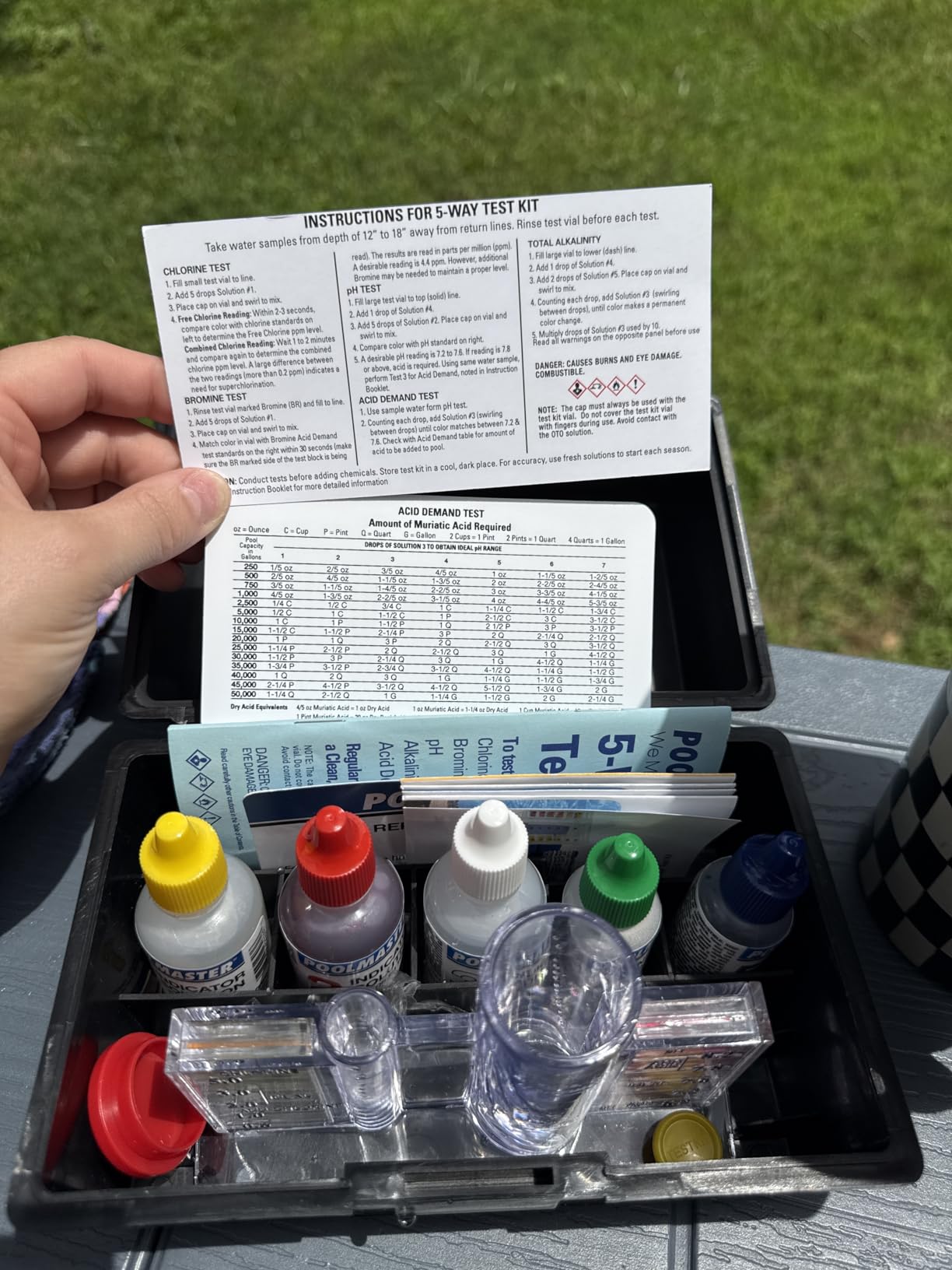 Poolmaster 5-Way Pool & Spa Water Test Kit with Liquid Reagents customer photo 2