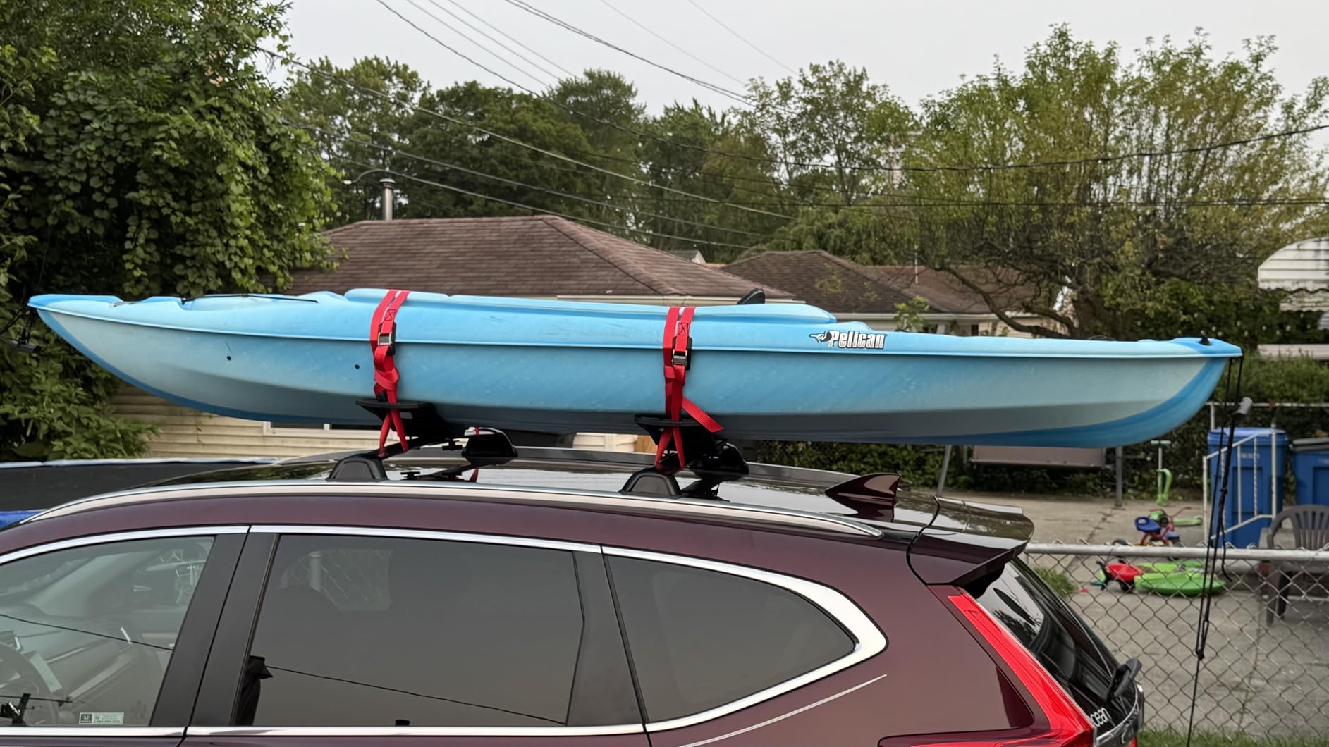 Malone SeaWing Saddle Style Universal Car Roof Rack Kayak Carrier with Bow & Stern Tie-Downs - 70 lb Capacity, V-Style Cradles, No-Tool Install, Jawz Mount, Corrosion-Resistant Nylon | Bow & Stern Tie-Downs, 75 lb Capacity, V-Style Cradles, No-Tool Install, MPG107MD customer photo 2