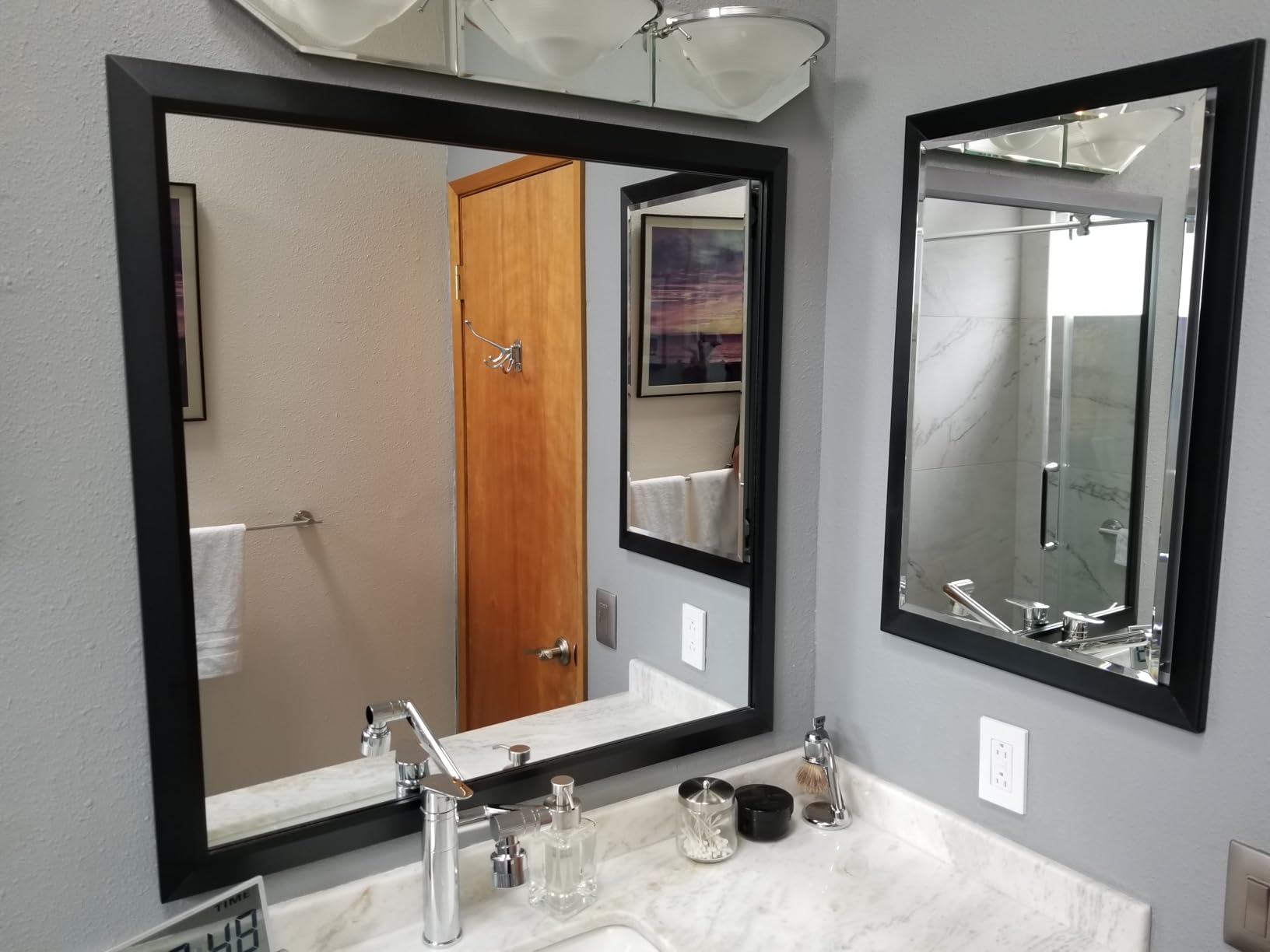 Kohler CB-CLC1526FS Frameless Bathroom Mirror Medicine Cabinet, Single Door, Rectangular Beveled Edge Frame, Adjustable Shelves, 15 in. W x 26 in. H customer photo 2