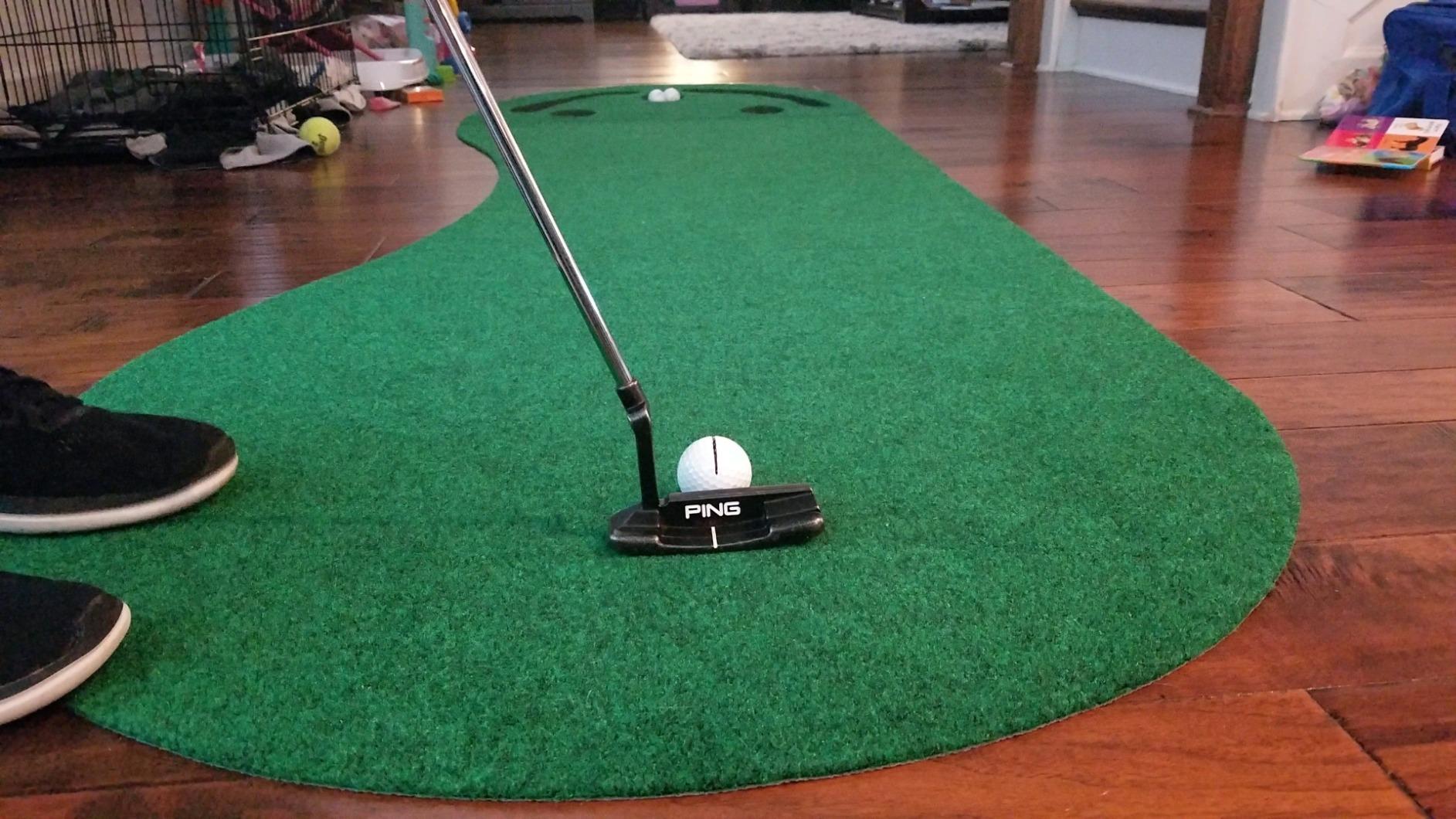 PUTT-A-Bout Par Three Golf Putting Green (3' x 9') customer photo 2