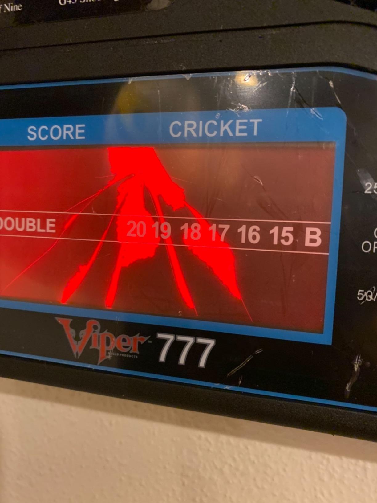 Viper 777 Electronic Dartboard - 15.5