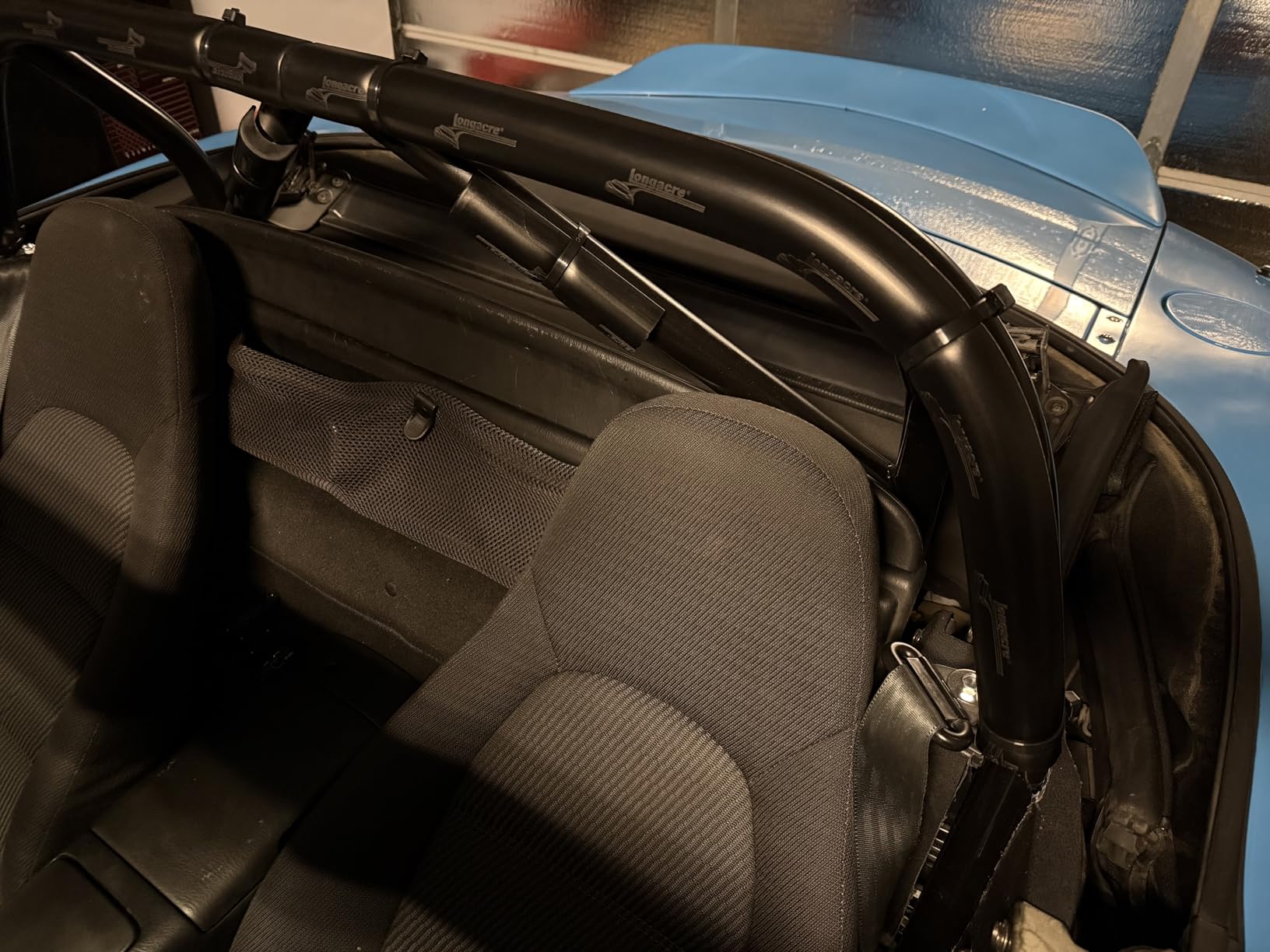 Longacre Roll Bar Padding, High Density Mini, 36 in Long, 1-1/2 to 1-3/4 in Tube, C Shaped, Black, Each customer photo 1