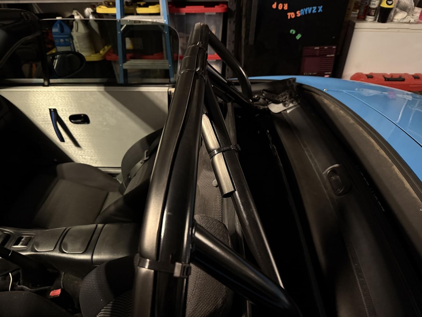 Longacre Roll Bar Padding, High Density Mini, 36 in Long, 1-1/2 to 1-3/4 in Tube, C Shaped, Black, Each customer photo 2
