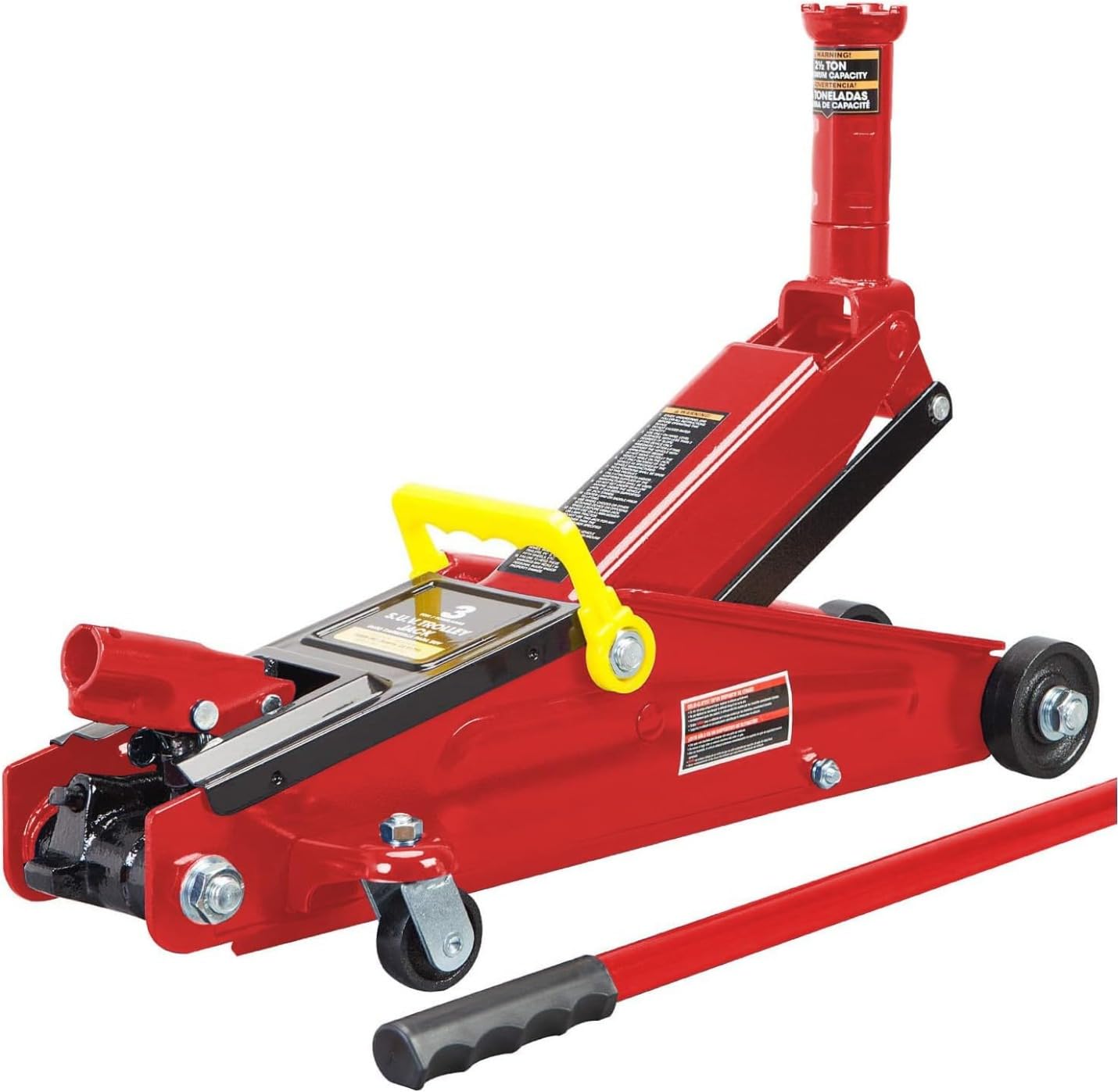 BIG RED Hydraulic Trolley Service/Floor Jack with Extra Saddle (Fits: SUVs and Extended Height Trucks): 3 Ton (6,000 lb) Capacity, Red, T83006 customer photo 1