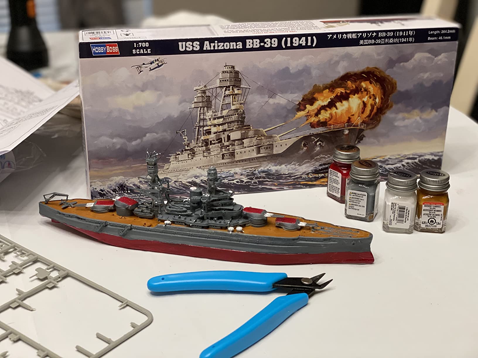 Hobby Boss HY83401 USS Arizona BB-39 Boat Model Building Kit (1/700 Scale) customer photo 2