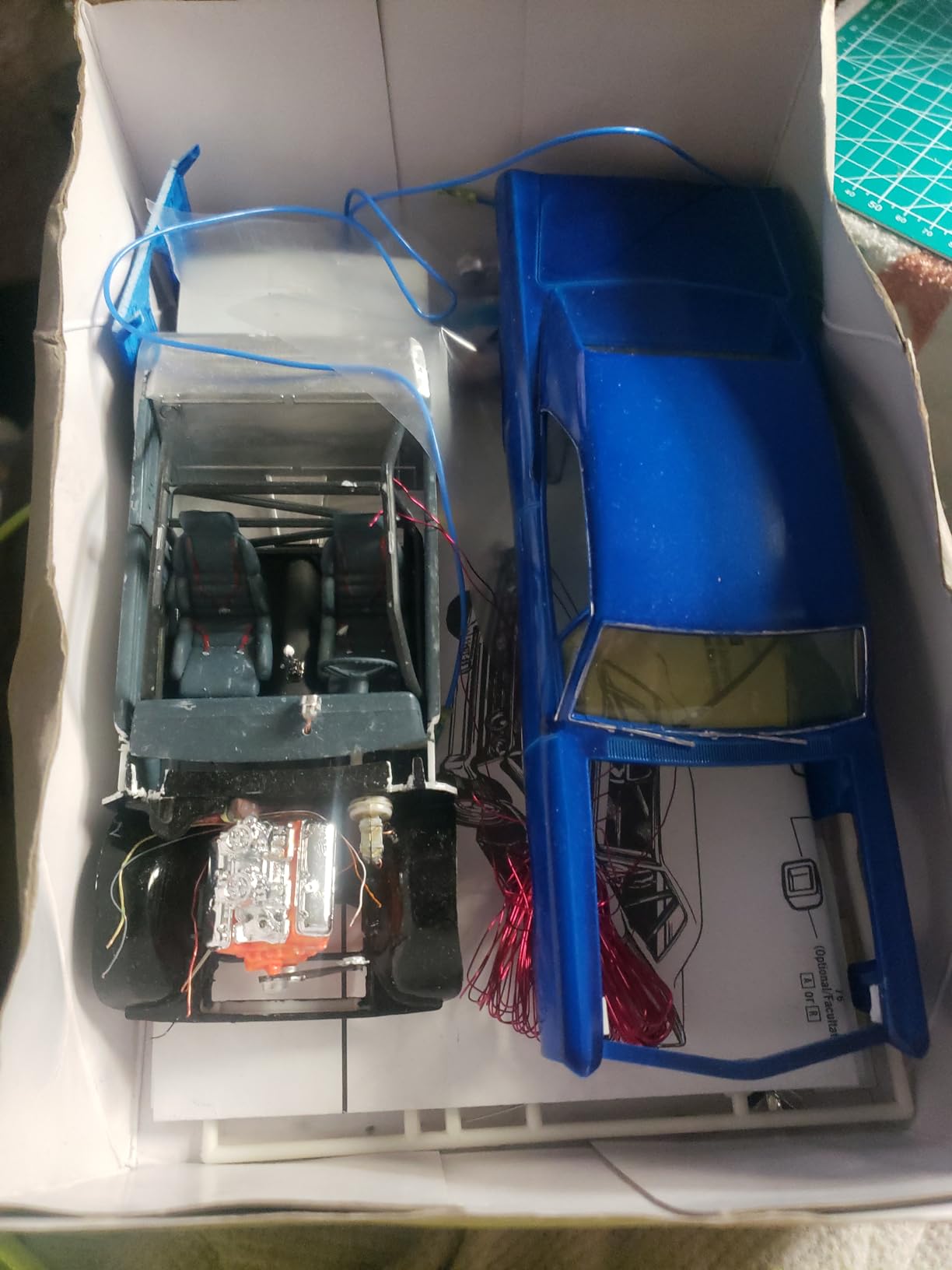 MPC: 1:25 Scale Model Kit - 1967 Pontiac GTO - Blue, 85+ Parts - Skill Level 2, Authentic Vehicle Building Kit, Replica Classic Car, Age 14+ customer photo 1