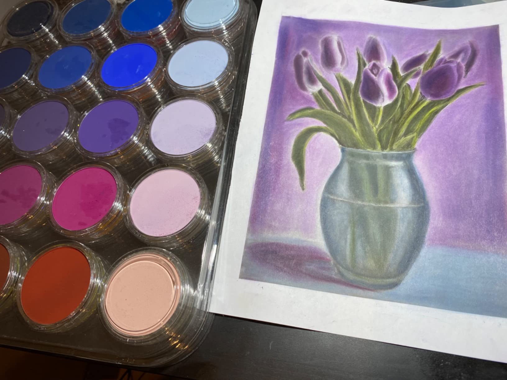 PanPastel Artist Pastels by GOLDEN, 80 Color Set, Professional Artist Pastels, Unique Pan Format (cake-like) customer photo 2