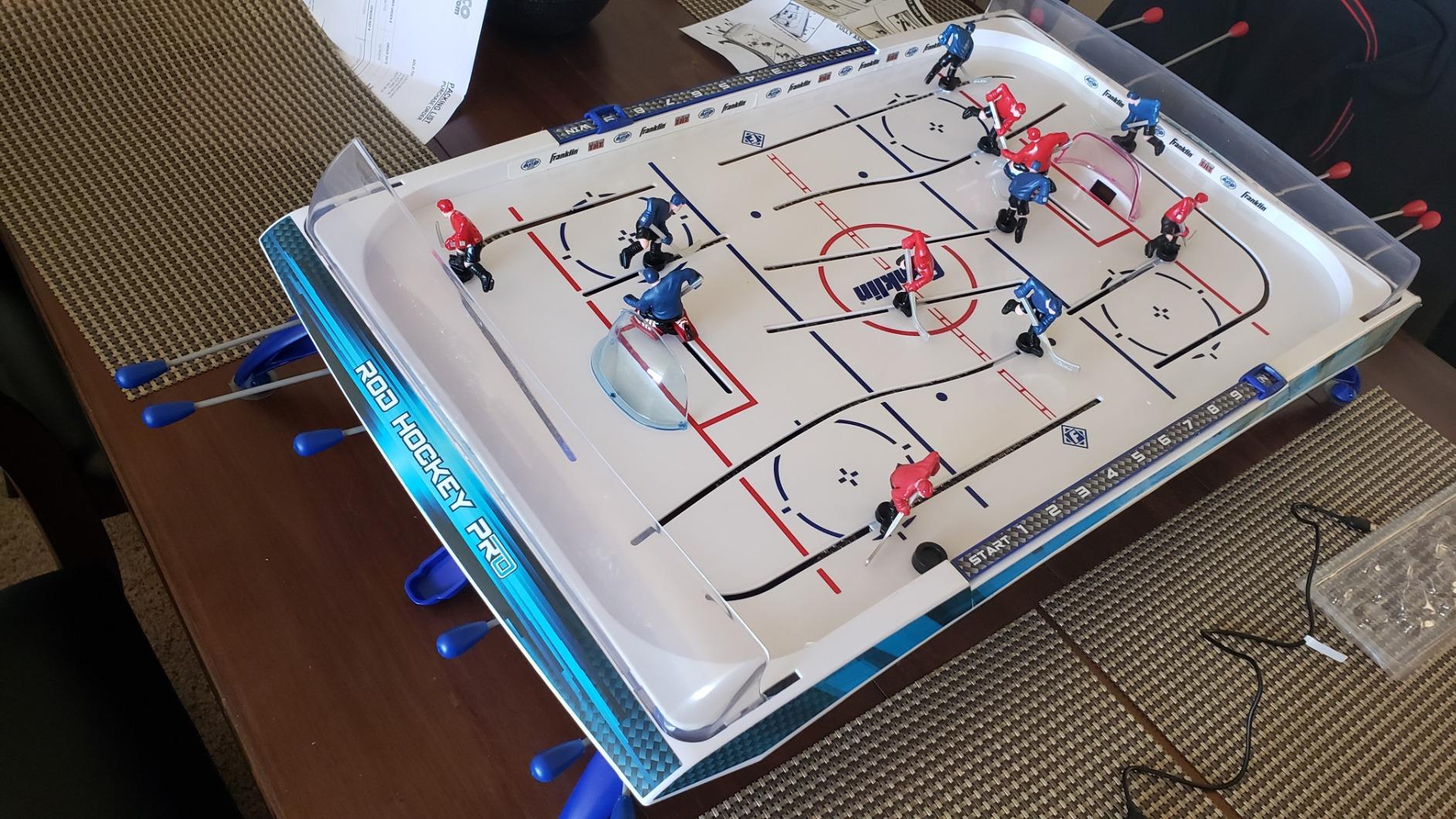Franklin Sports Gameroom Tabletop Arcade Rod Hockey Game for Kids + Adults customer photo 2