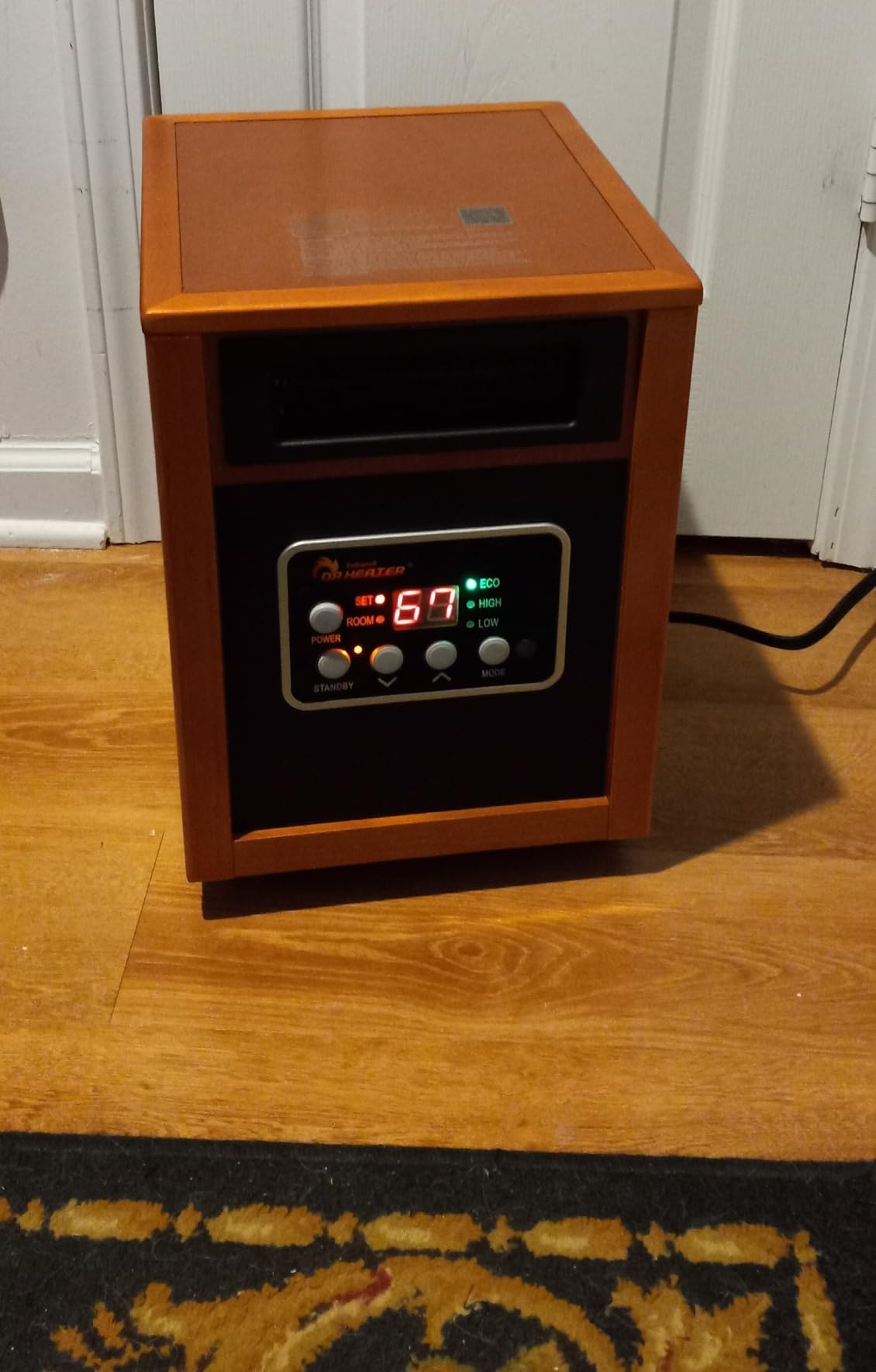 Dr Infrared Heater DR-968 Portable Space Heater, 1500-Watt, Cherry customer photo 2