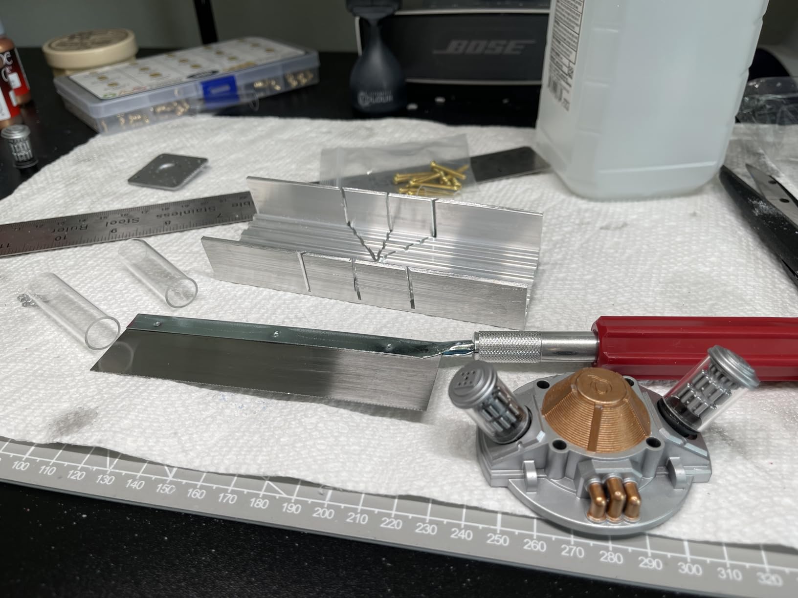 Excel Blades Mini Miter Box & Razor Saw Set, 6-Inch Aluminum | K5 Heavy-Duty Handle customer photo 2