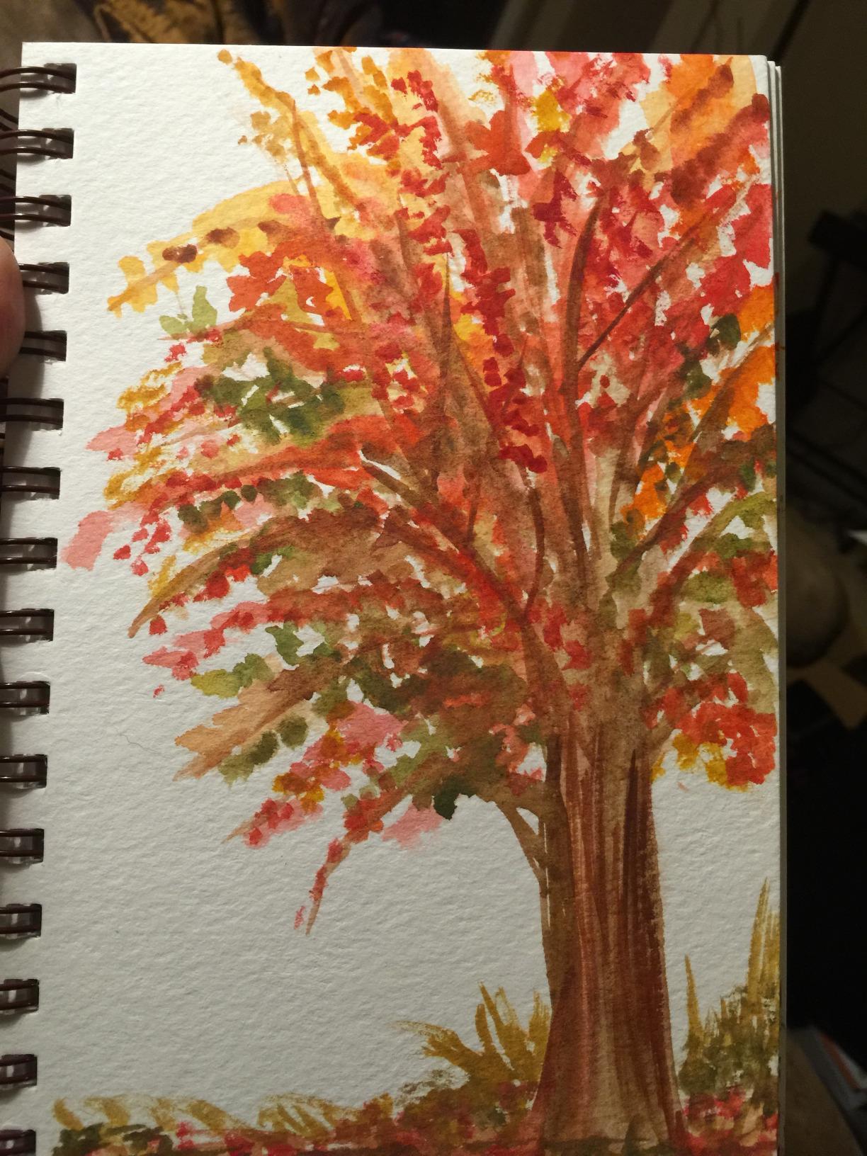 Strathmore Wire Bound Visual Journal, 140 lb. Cold Press Watercolor Paper, 5.5 X 8 inches, White, 22 Sheets (460-55) customer photo 2