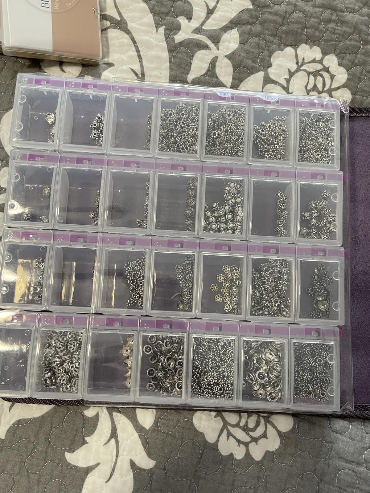 Craft Mates Double-Sided Case, 8 Organizers, Locking Compartments, Clear customer photo 1