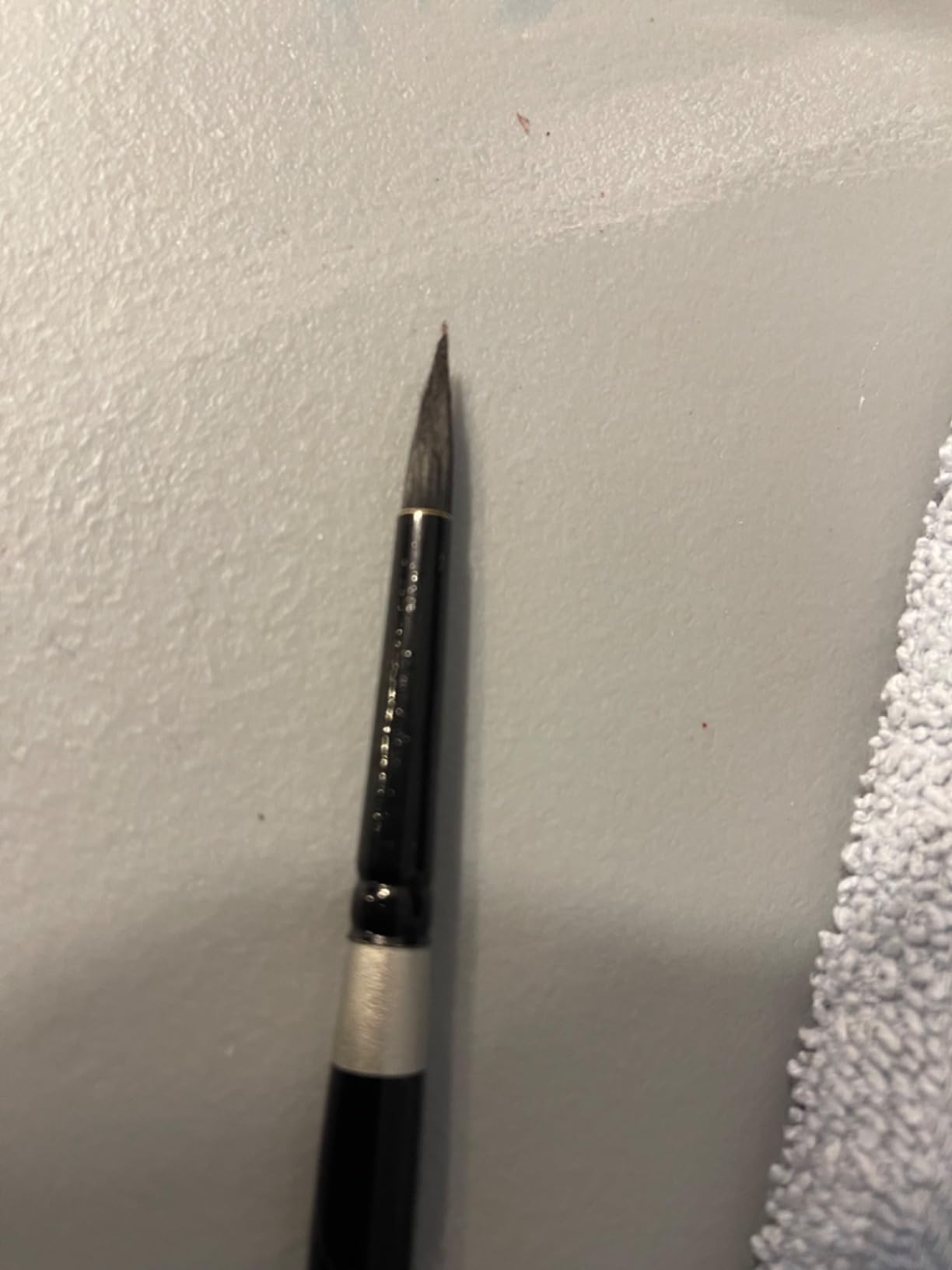 Silver Brush Limited Black Velvet Round Watercolor Paintbrush, Size 10 | Gouache, Inks, Dyes, Short Handle, Pointed Bristle, Soft Synthetic and Squirrel Mix, Superb Paint Absorbency, Smooth Strokes customer photo 2