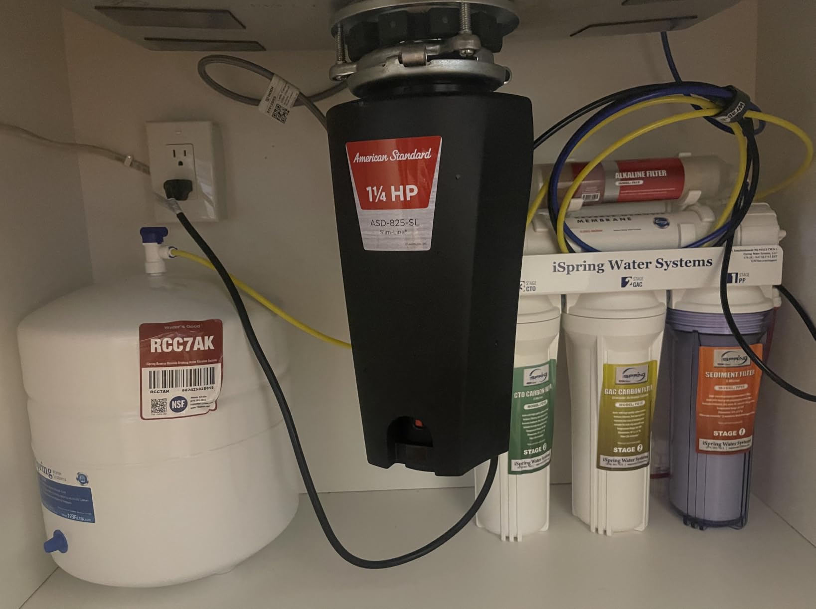 iSpring RCC7AK-BN NSF Certified, 75 GPD, Alkaline 6-Stage Reverse Osmosis System, pH+ Remineralization RO Water Filter System Under Sink Patented Top-Mounted Faucet Design for Easy Installation customer photo 1