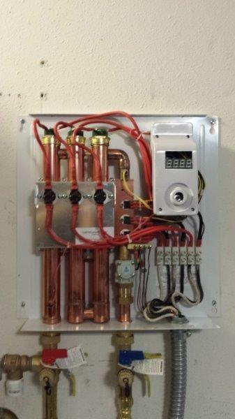 EcoSmart ECO 24 24 KW at 240-Volt Electric Tankless Water Heater with Patented Self Modulating Technology, 17 x 17 x 3.5 customer photo 2