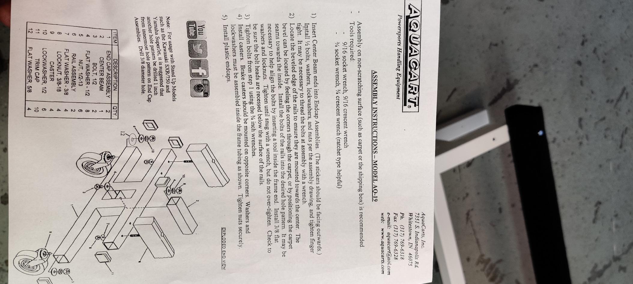 AquaCart AQ-19b Heavy Duty 30 Years of Innovation Made in USA PWC Jet Ski Watercraft Dolly Stand Shop Garage Storage customer photo 2