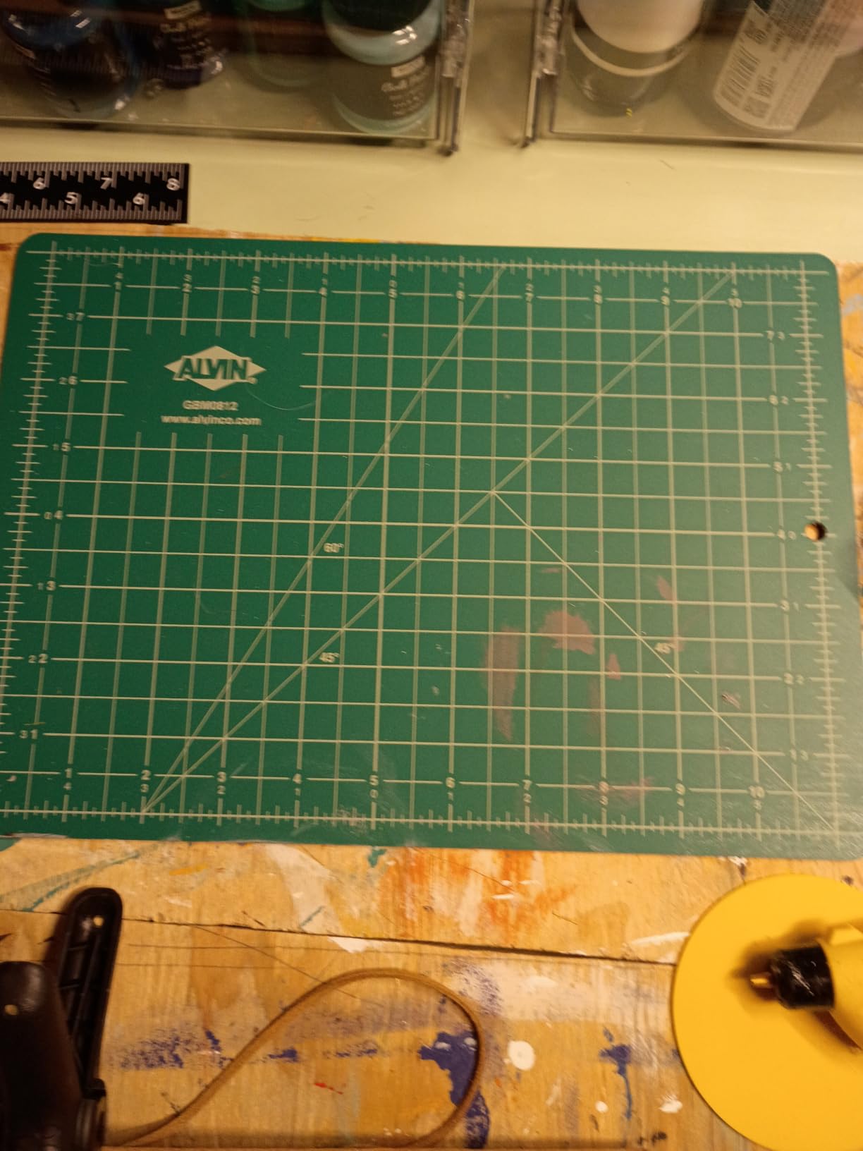 ALVIN GBM Self-Healing Cutting Mat 24 x 36 inch | Double-Sided Green/Black | 5-Layer Gridded Surface for Arts, Crafts and Sewing - Model GBM2436 customer photo 1