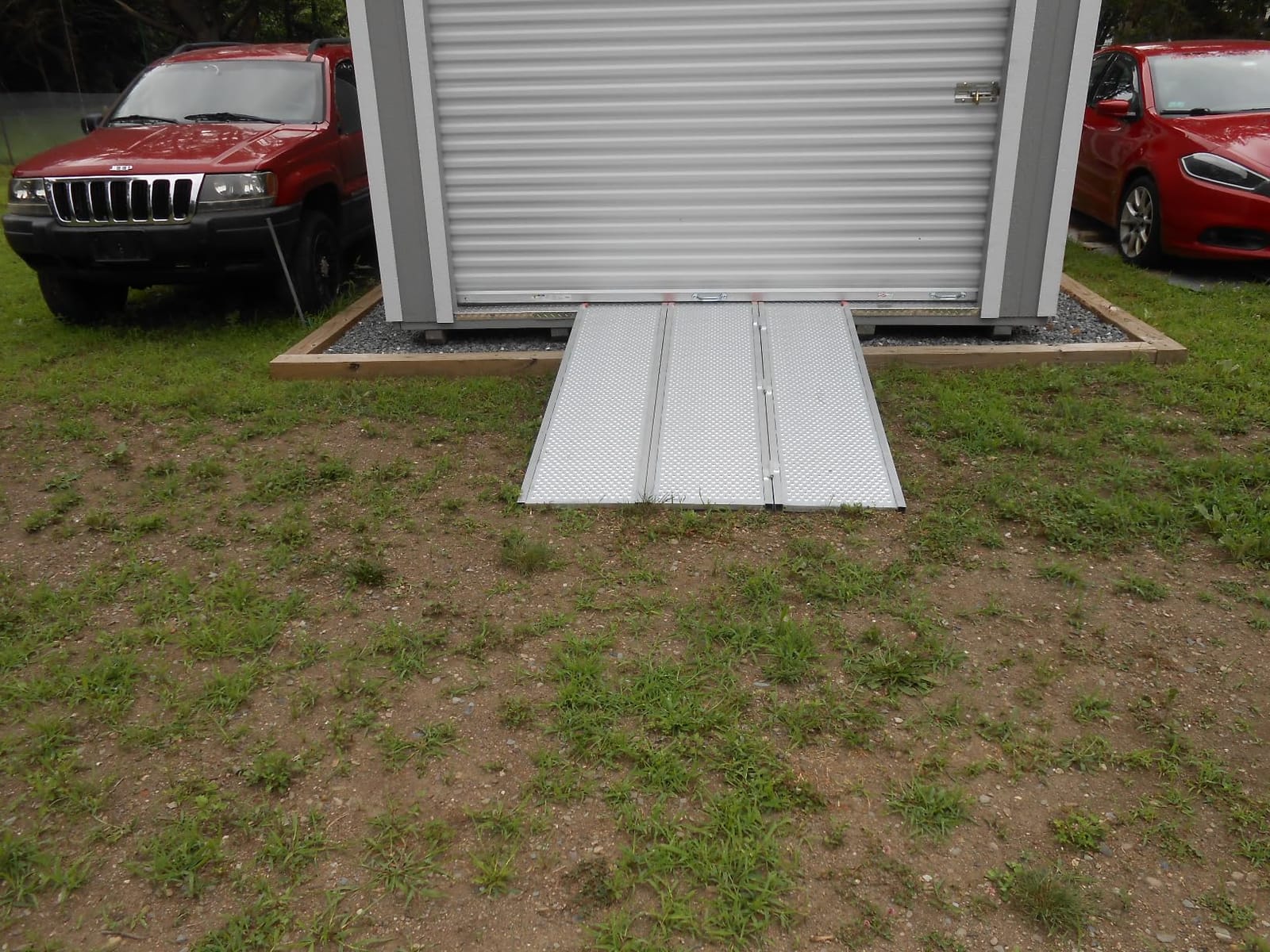 Black Widow 6ft 5in Aluminum Folding ATV Loading Ramp, 1500 lb Capacity | Heavy-Duty Ramp with Extra-Wide Punch Plate Surface for Loading ATVs, UTVs and Mowers into Trucks and Trailers customer photo 2