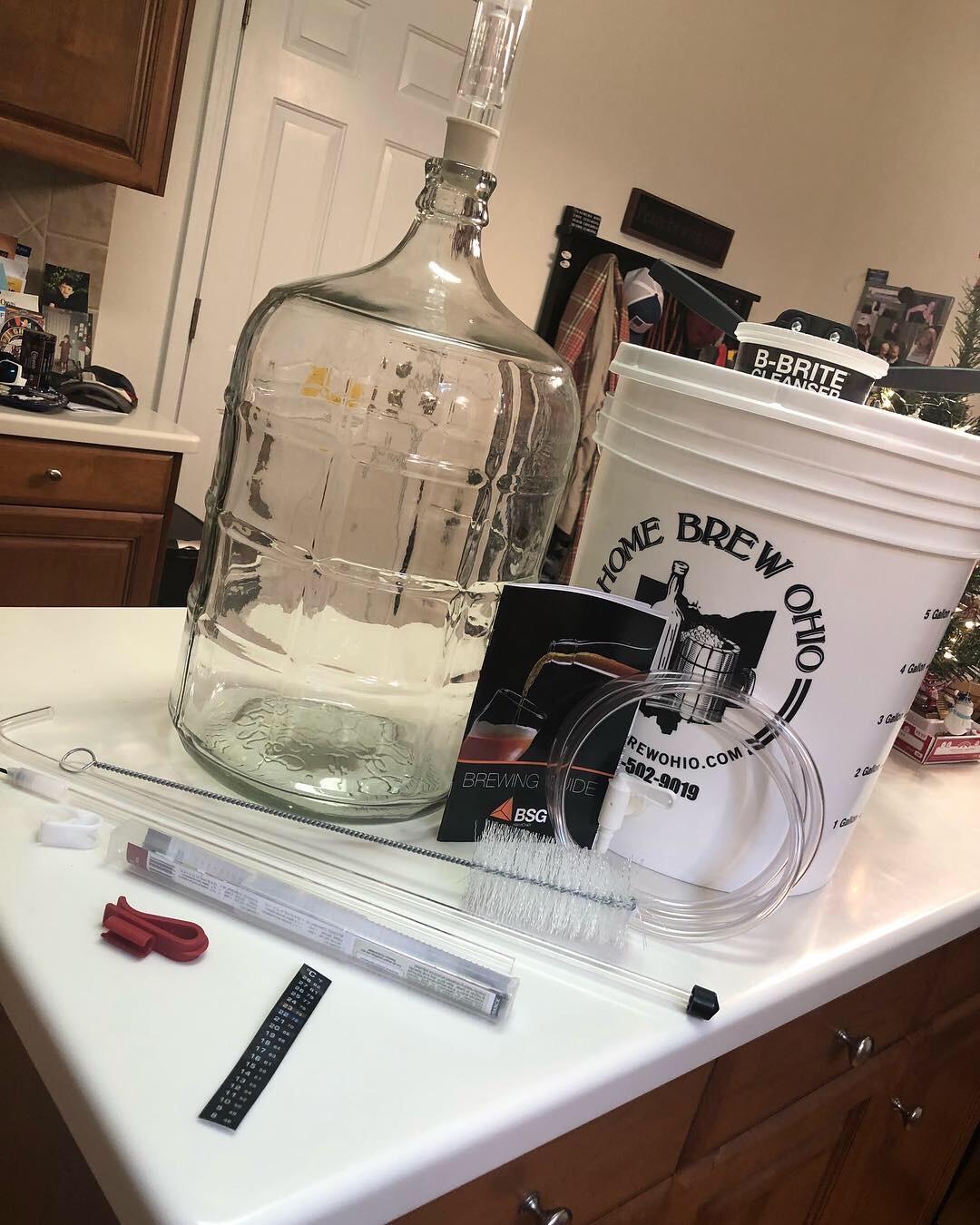 Gold Complete Beer Equipment Kit (K7) with 5 gal Glass Carboy customer photo 2