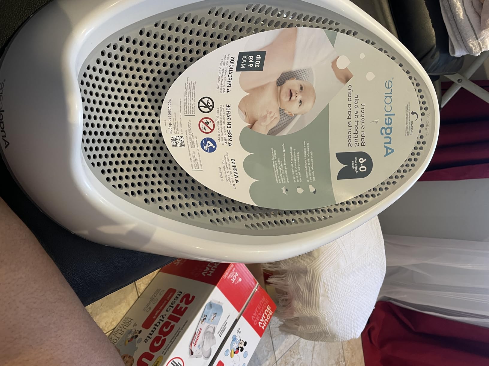 Angelcare Baby Bath Support (Aqua) | Ideal for Babies Less Than 6 Months Old customer photo 1
