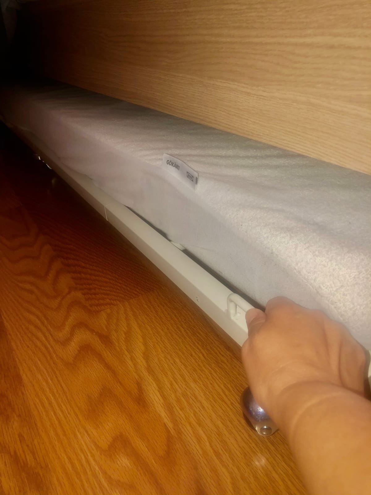 Kings Brand Twin Metal Roll-Out Trundle Bed Frame with Slats, Cream White | Twin Roll-Out Trundle Bed - Provides Extra Sleeping Space for Guests, Kids, and Sleepovers, Fits Neatly Under Most Daybeds customer photo 1