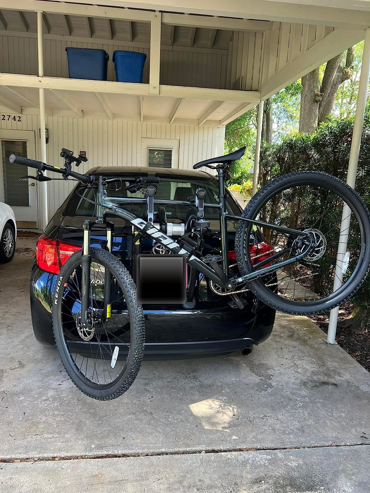 Saris Bones Car Trunk Bicycle Rack Carrier, Mounts 2 Bikes, Black - Durable, Rust-Free, Anti-Sway Straps, Fits Most Vehicles, Made in USA, Arc-Based Design, 100% Recyclable Materials customer photo 2