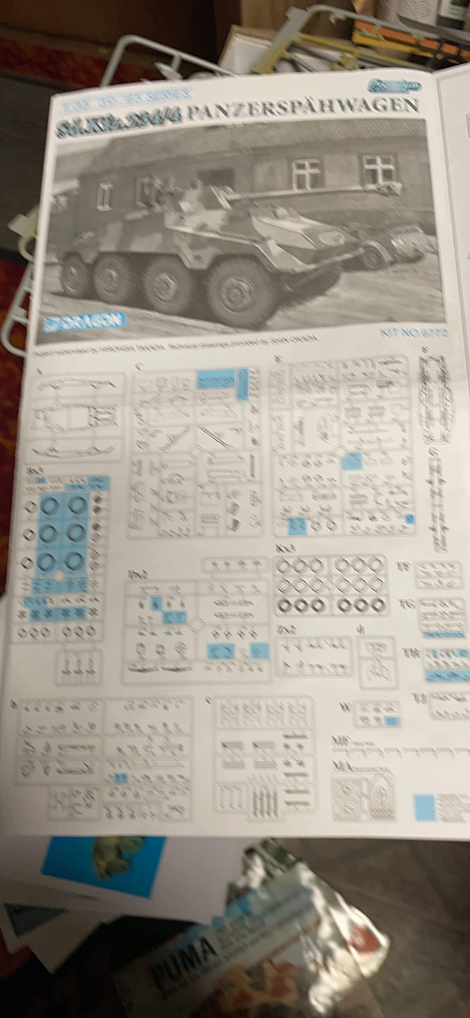 Dragon Models Sd.Kfz.234/4 Panzerspahwagen Tank Model Building Kit Premium Edition, 1:35 Scale customer photo 1