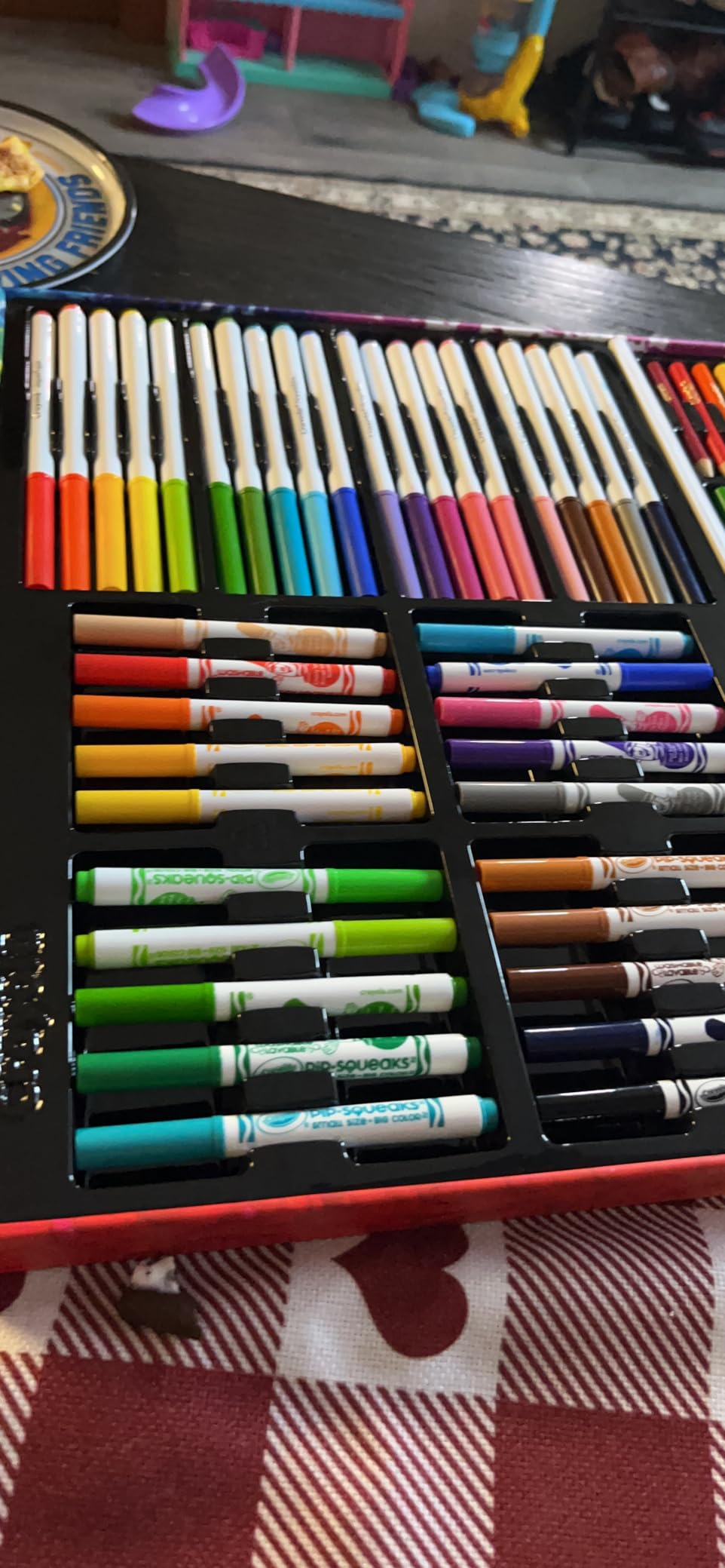 Crayola Inspiration Art Case Coloring Set, 140pc Space Theme - Art Kit for Kids, Crayons, Markers, Pencils, Gift for Boys & Girls, Ages 5, 6, 7, 8 [Amazon Exclusive] customer photo 2