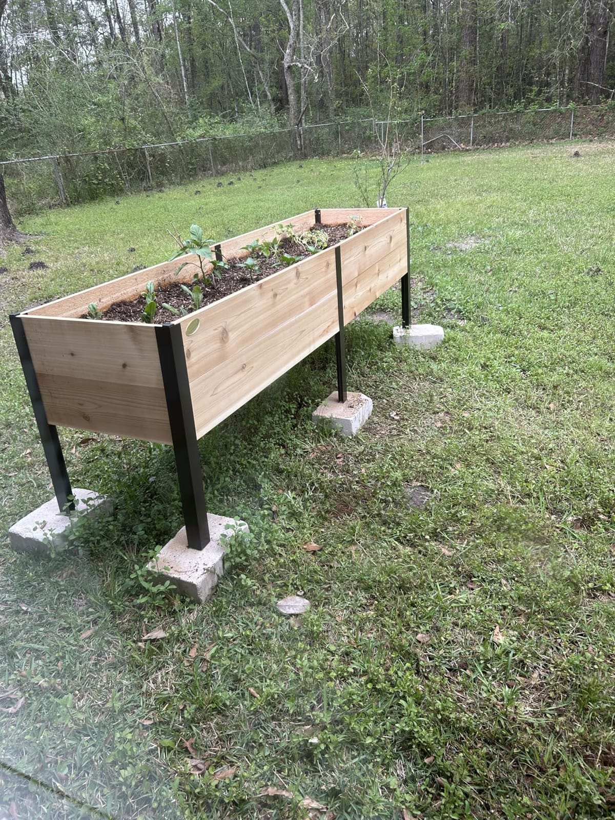 Gardener's Supply Company Elevated Cedar Raised Garden Bed 2' x 8' customer photo 2